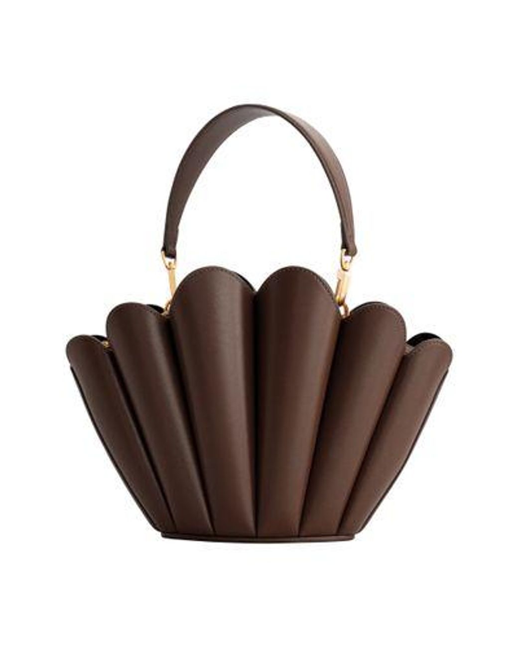 Mlouye Brown Seashell Crossbody Bag