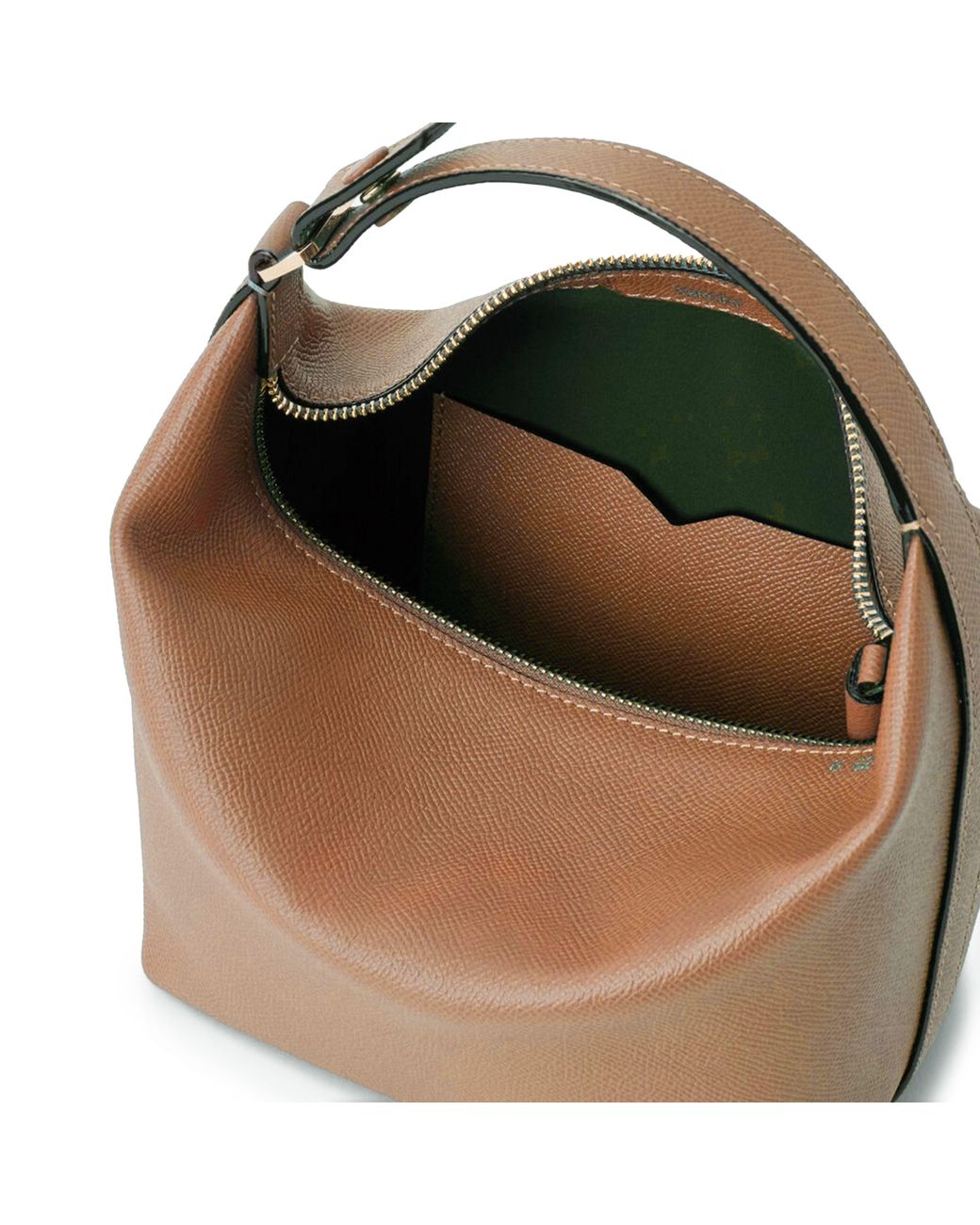 Valextra Brown Mochi Mini Handle Bag