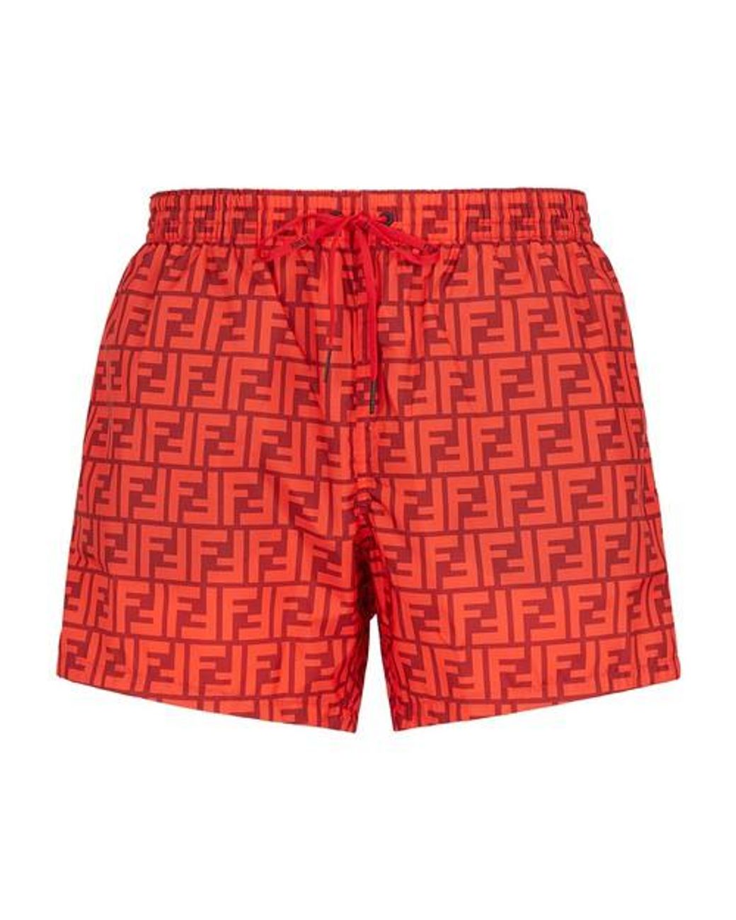 Fendi Lycra® Shorts in Red for Men | Lyst