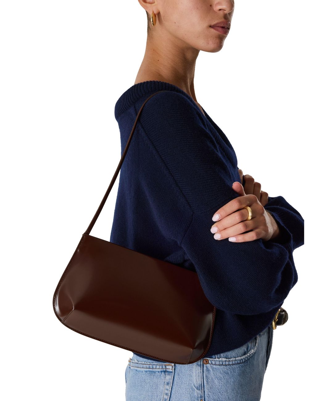 Faune Brown Schultertasche Bra