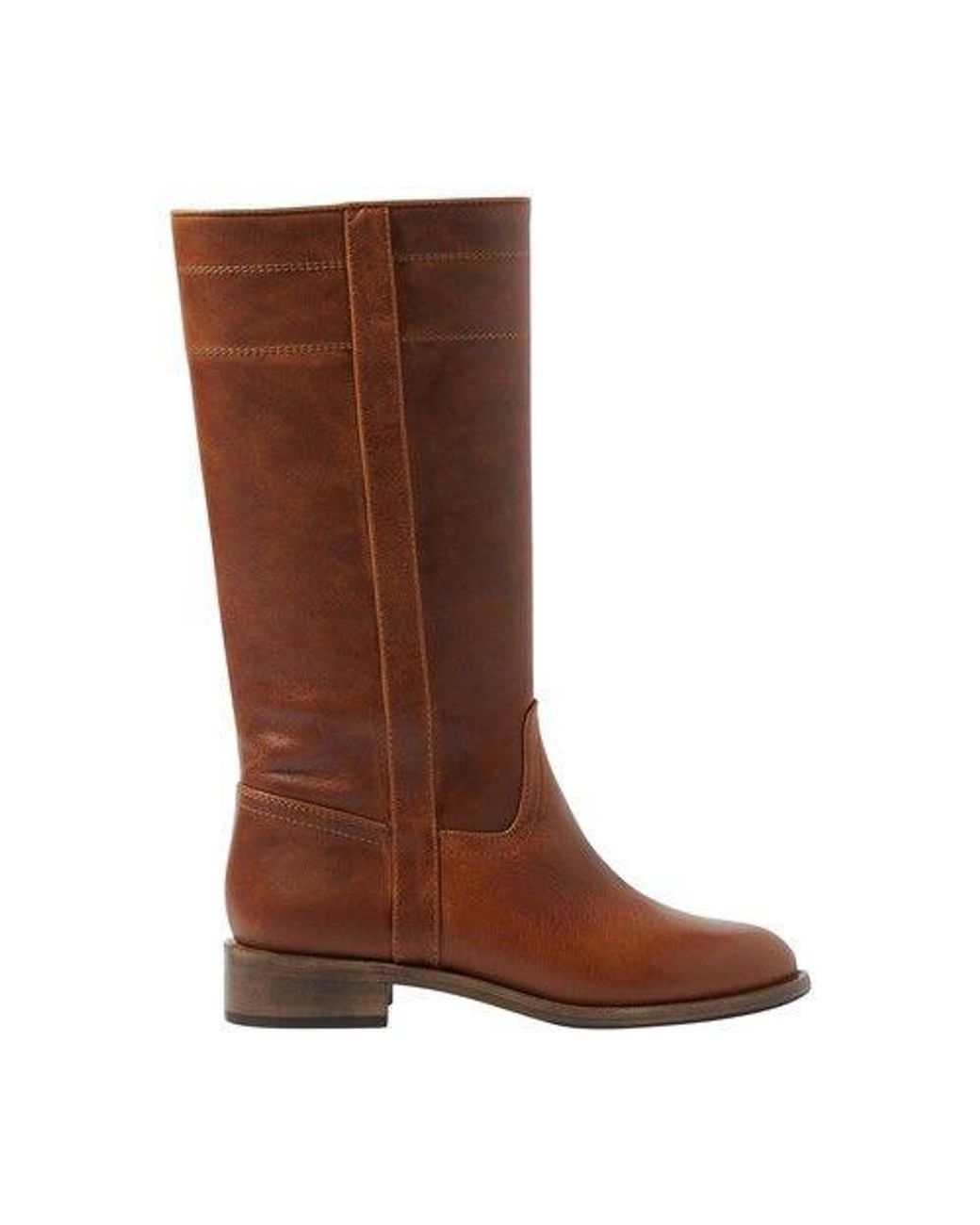 SCAROSSO Tess Western Boots in Brown | Lyst
