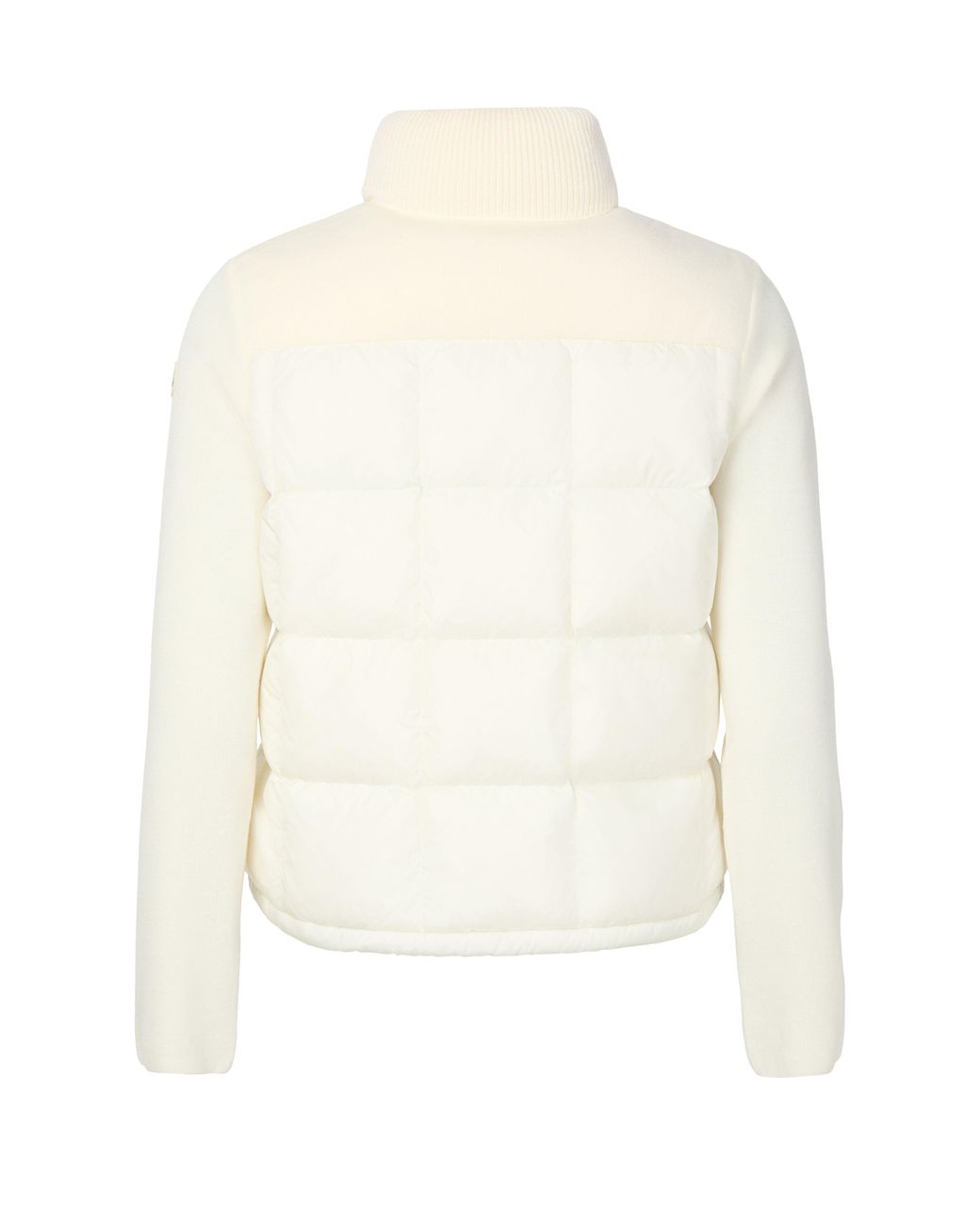 Moncler White Bi-Material Jacket
