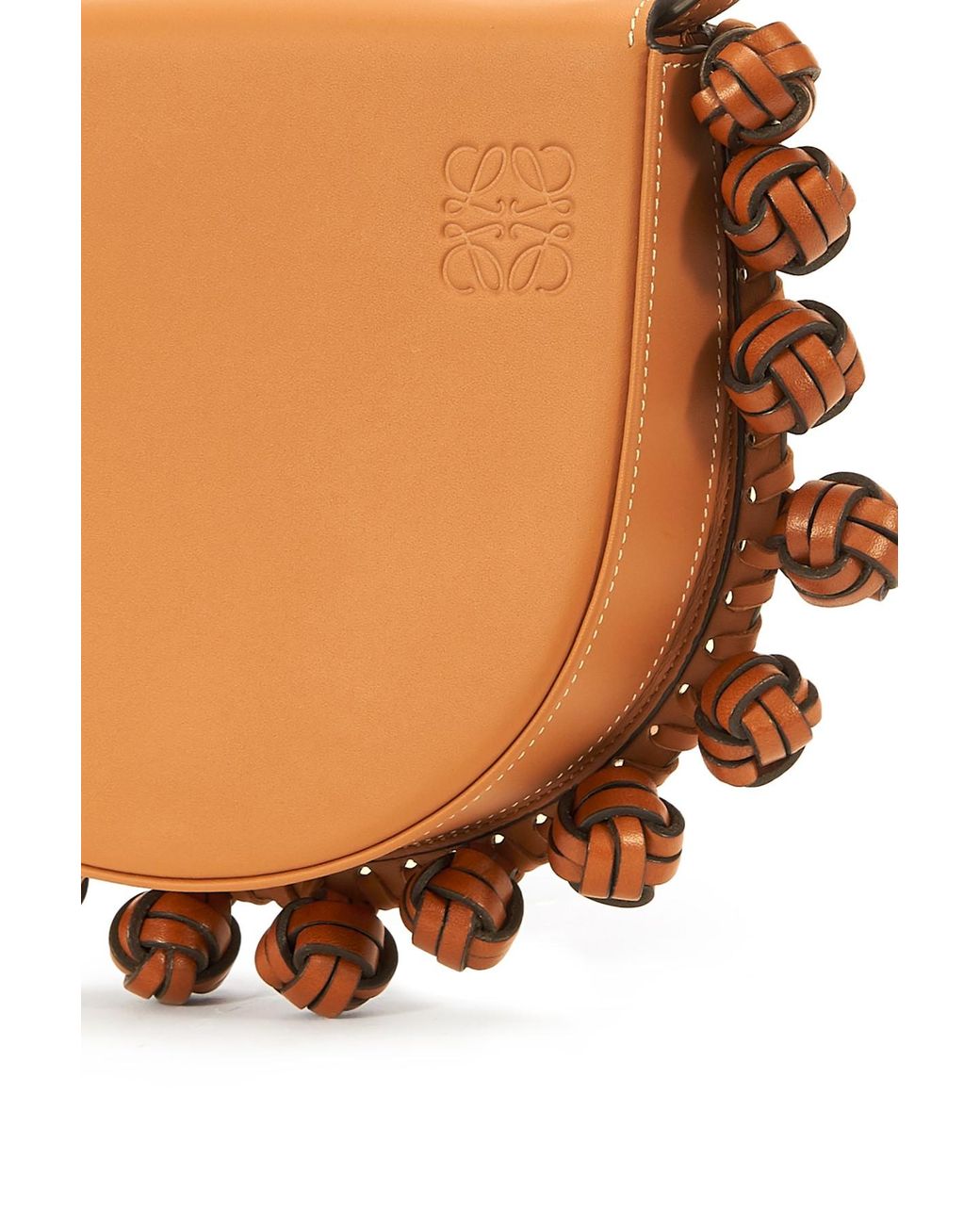 Loewe Heel Knots Bag In Soft Calfskin in Brown Lyst