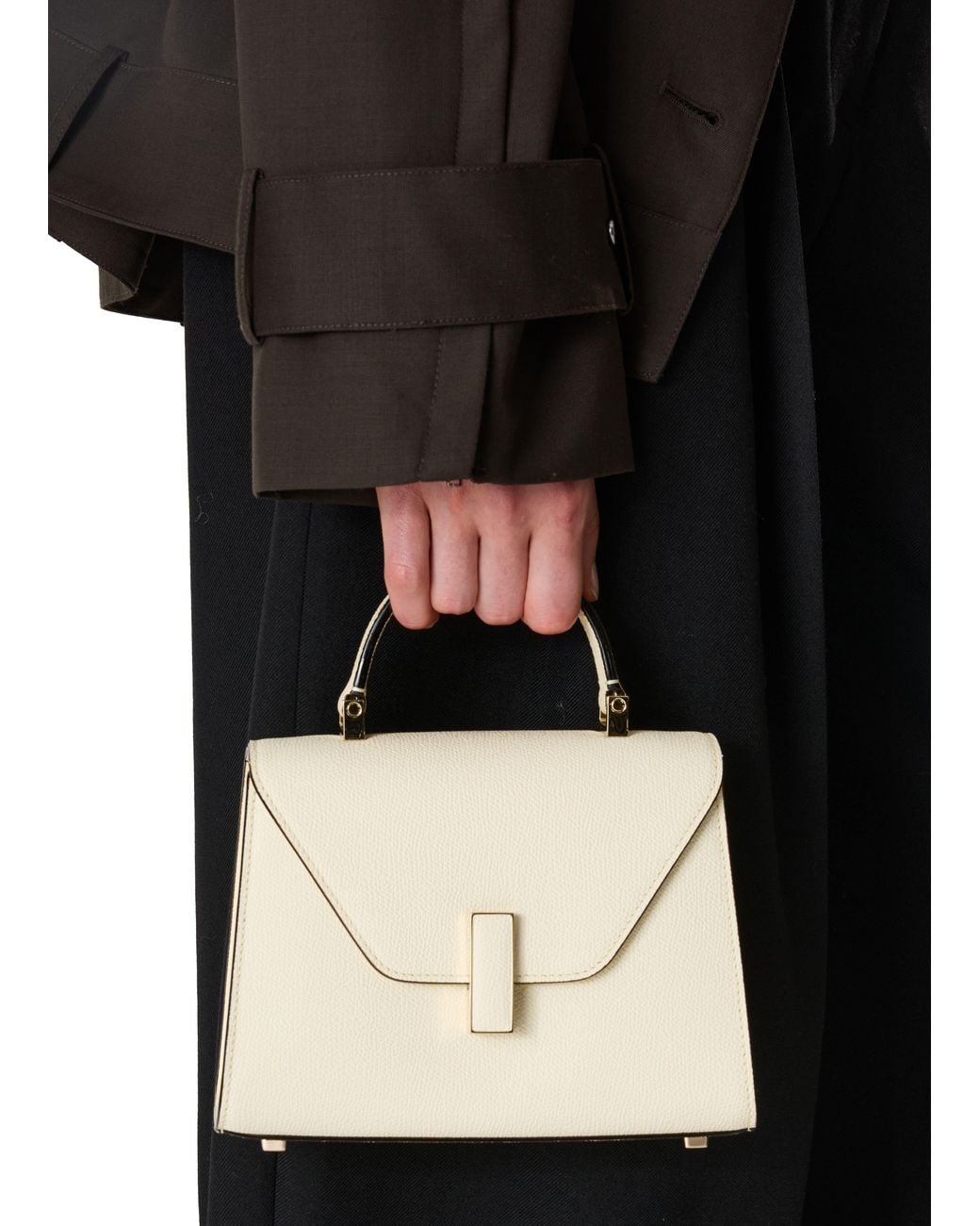 Valextra Natural Mikro-Tasche Iside