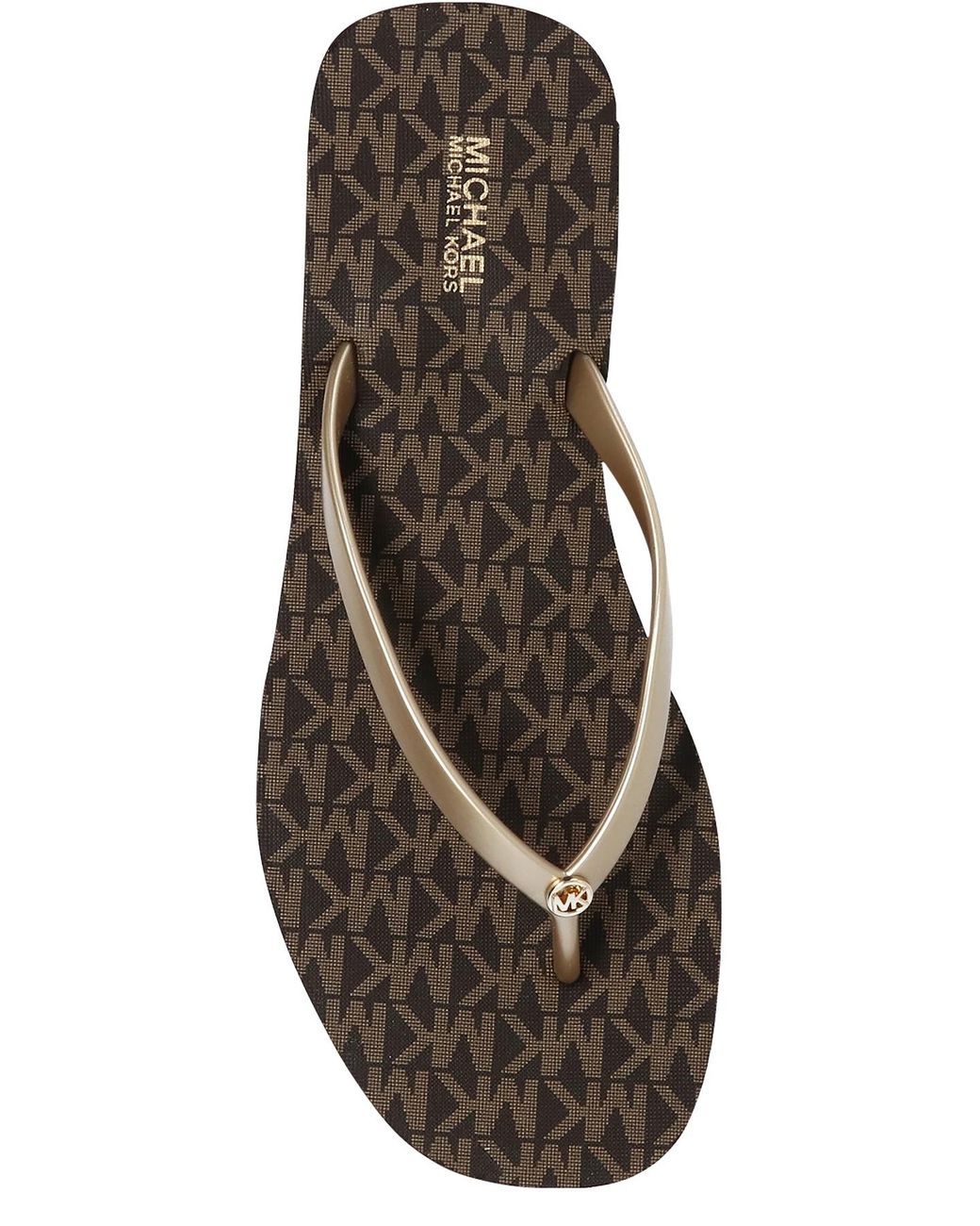 Michael kors logo flip flops online