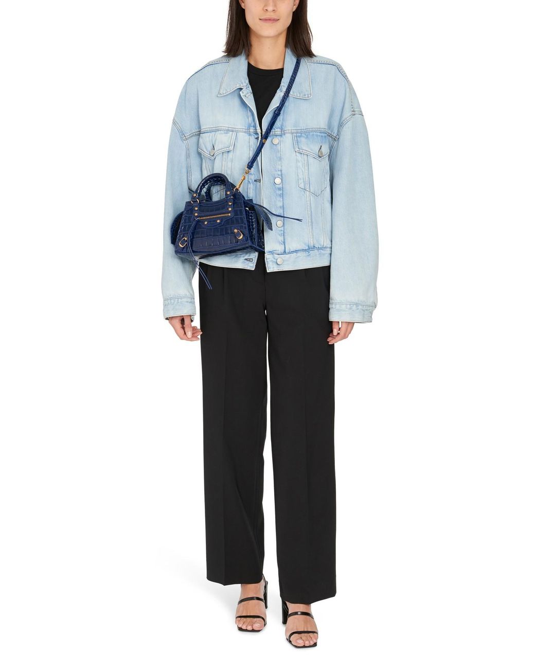 Balenciaga Neo Classic Mini Top Handle Bag in Blue | Lyst
