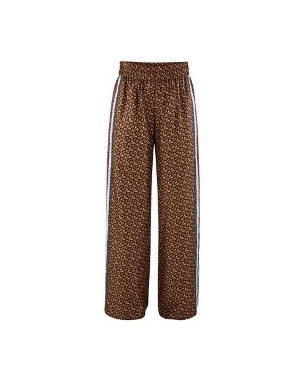 Burberry TB Monogram Track Pants in Brown