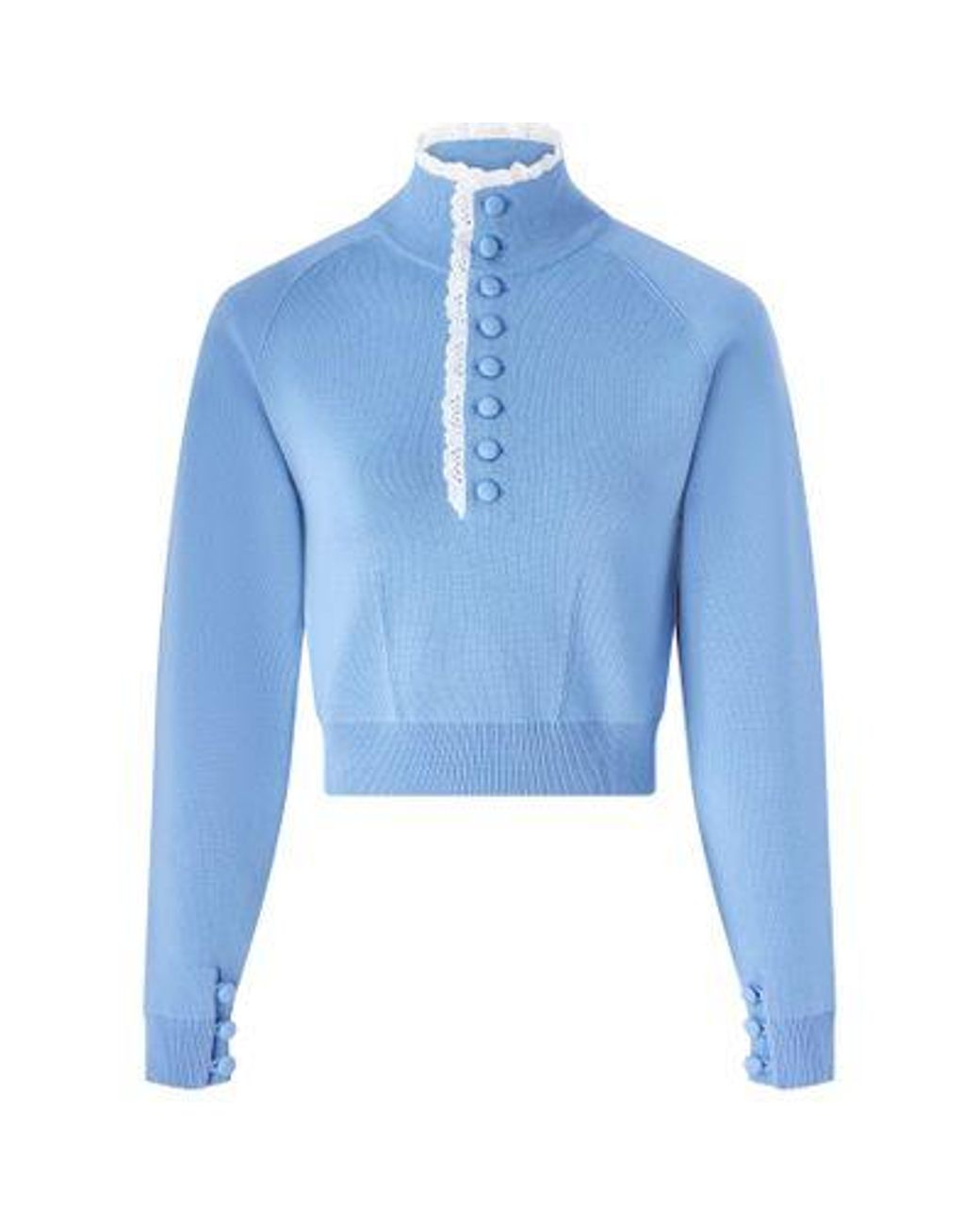Pull À Col Boutonné Chloé en coloris Blue