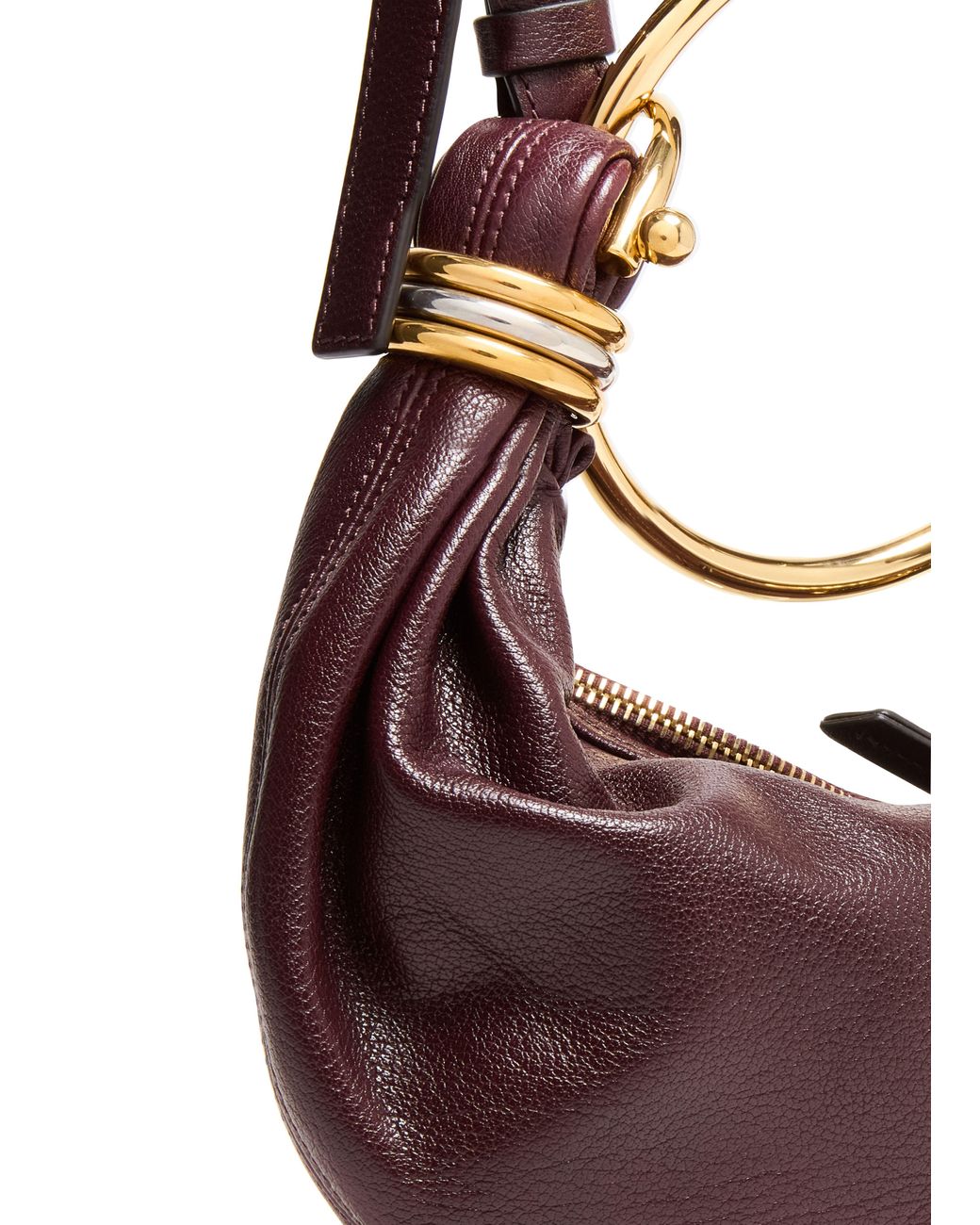 Chloé Brown Bracelet Hobo Bag