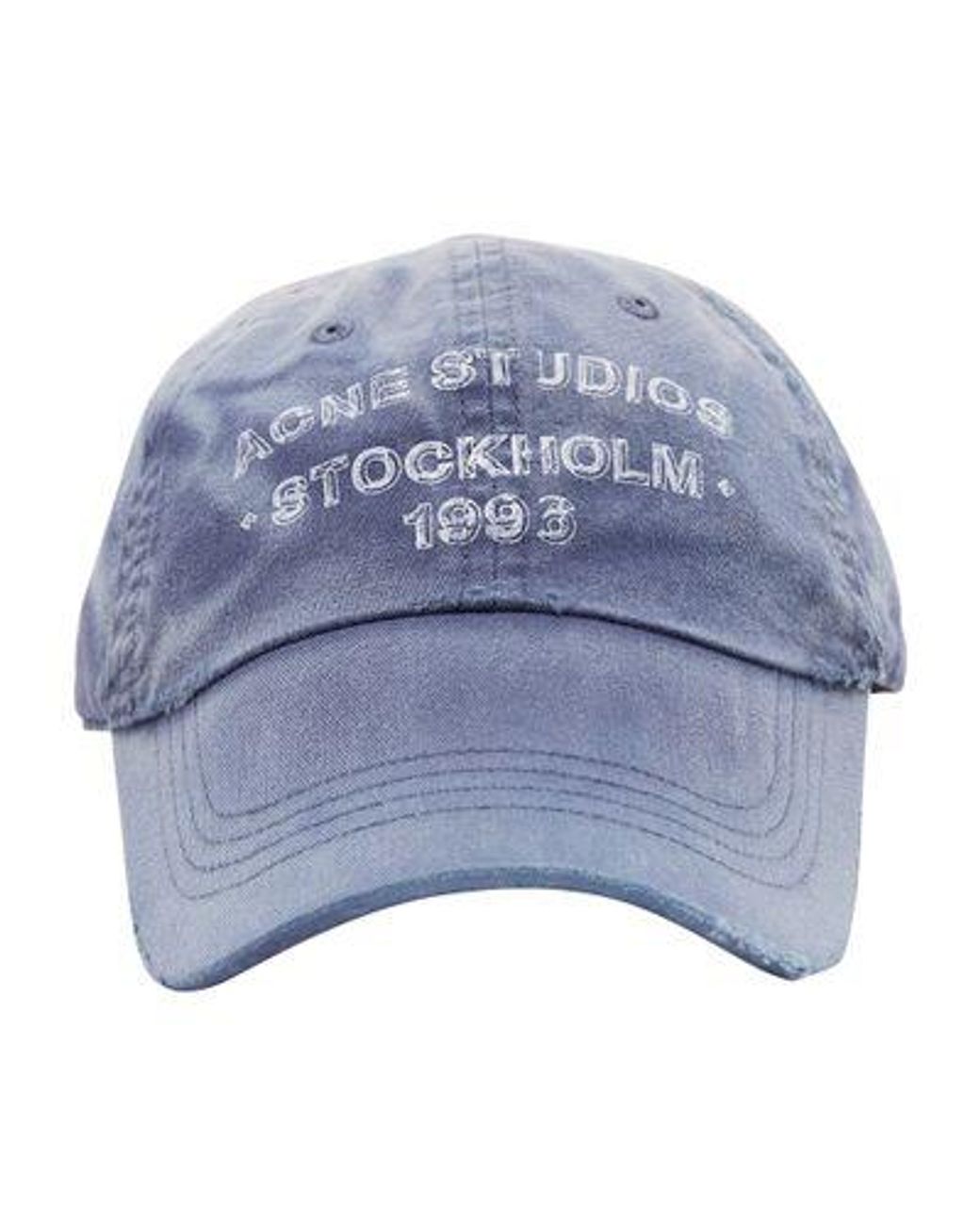 Acne Blue Basecap Mit Logo