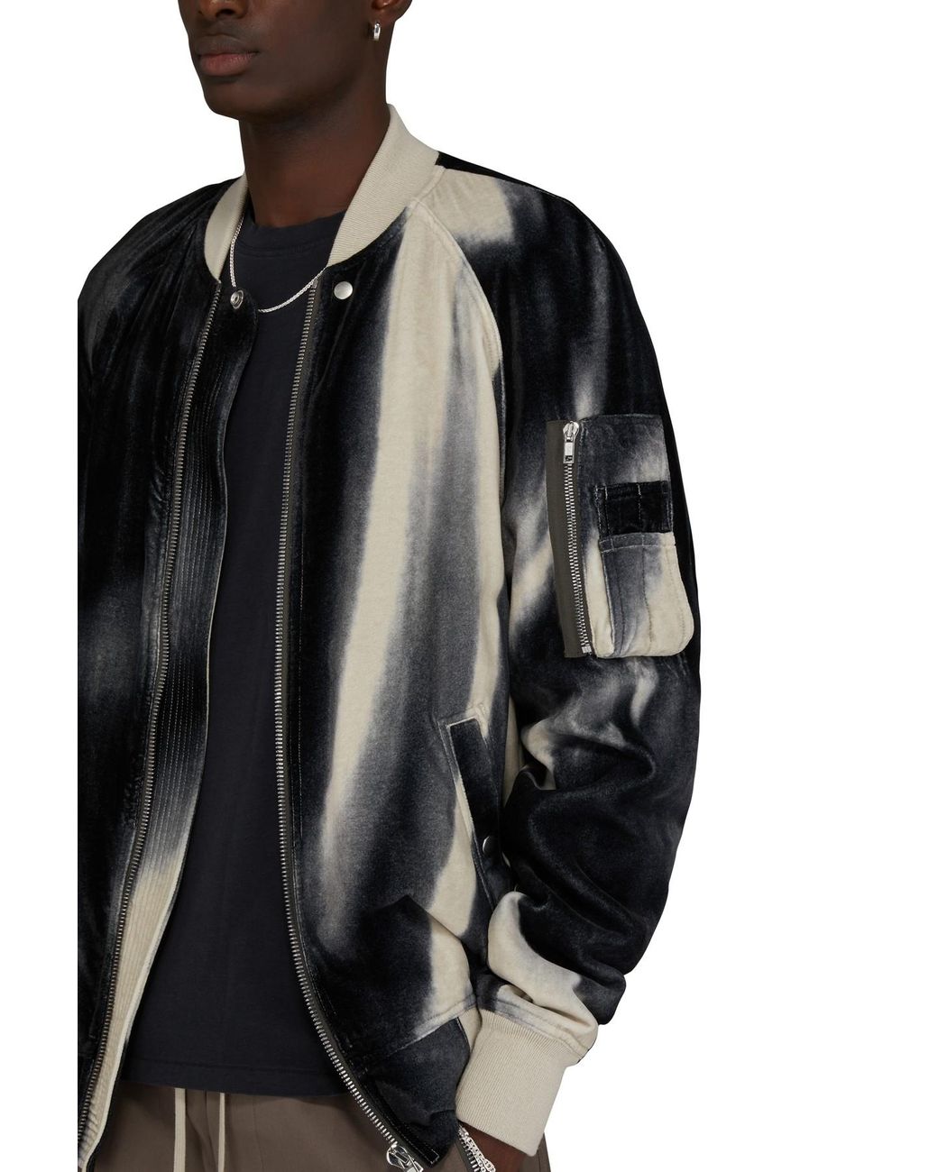 Rick Owens 18ss BOMBER 46 LEATHER RAGLAN www