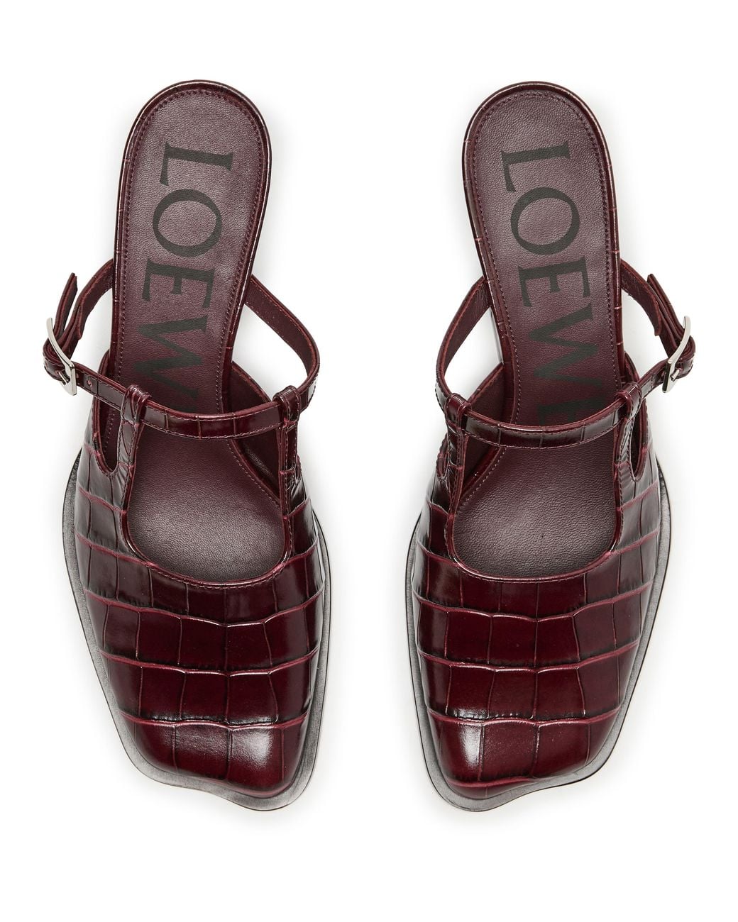 Loewe Brown Mules Onda 45