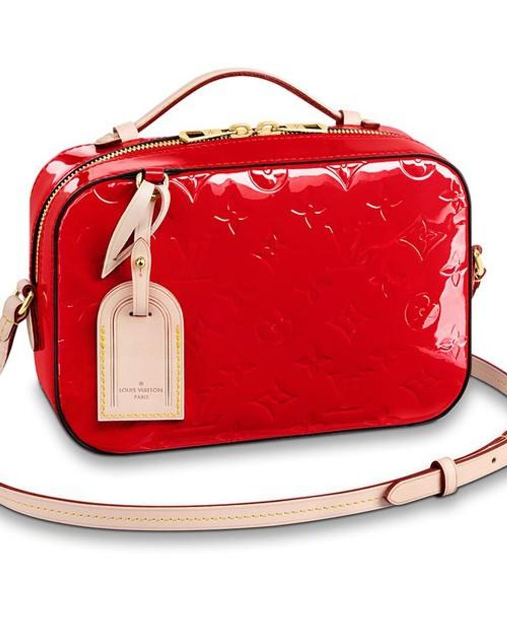 Shop Louis Vuitton MONOGRAM VERNIS Santa Monica Handbag (M90371
