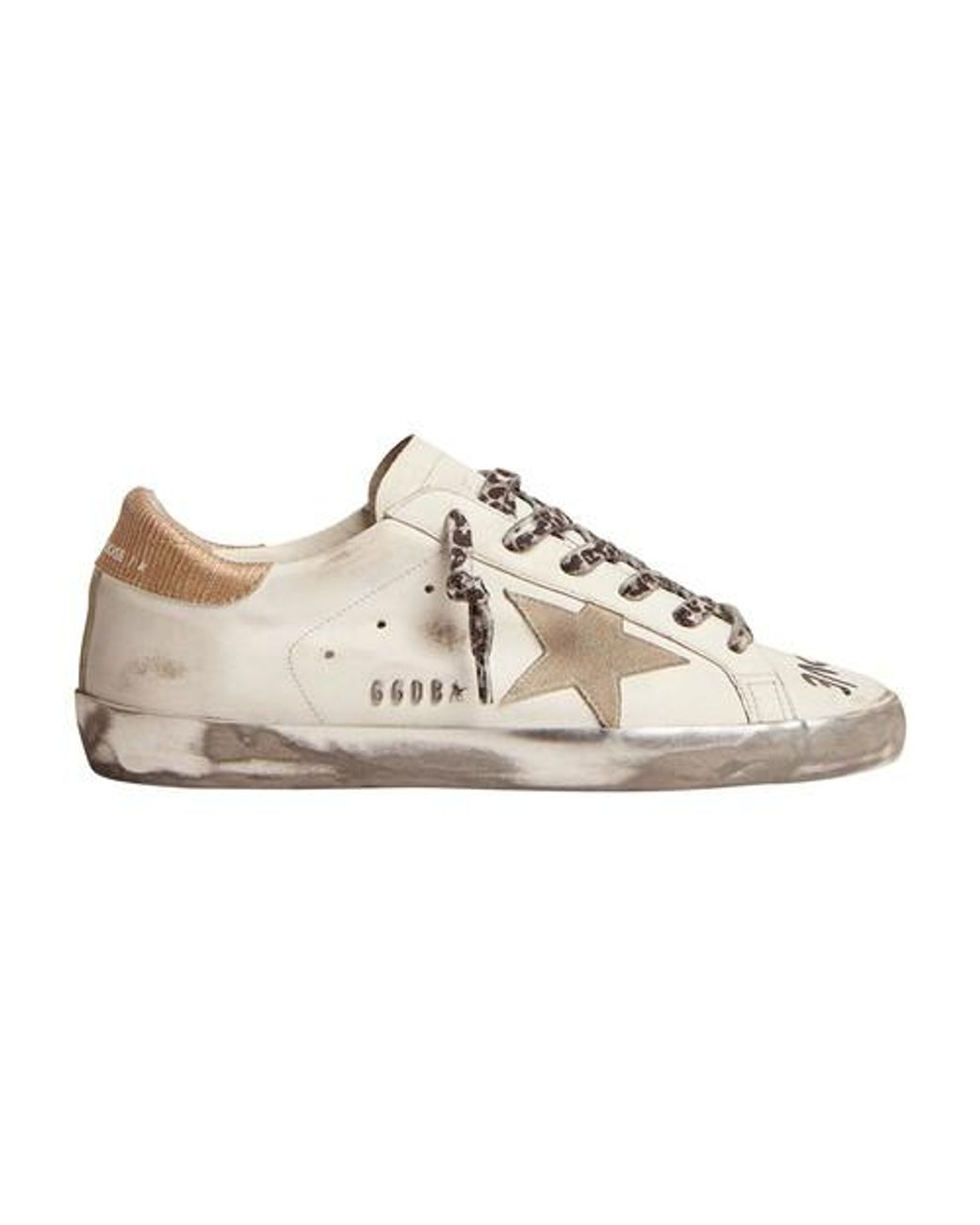 Golden Goose Mens Super-Star Classic With List Shoes
