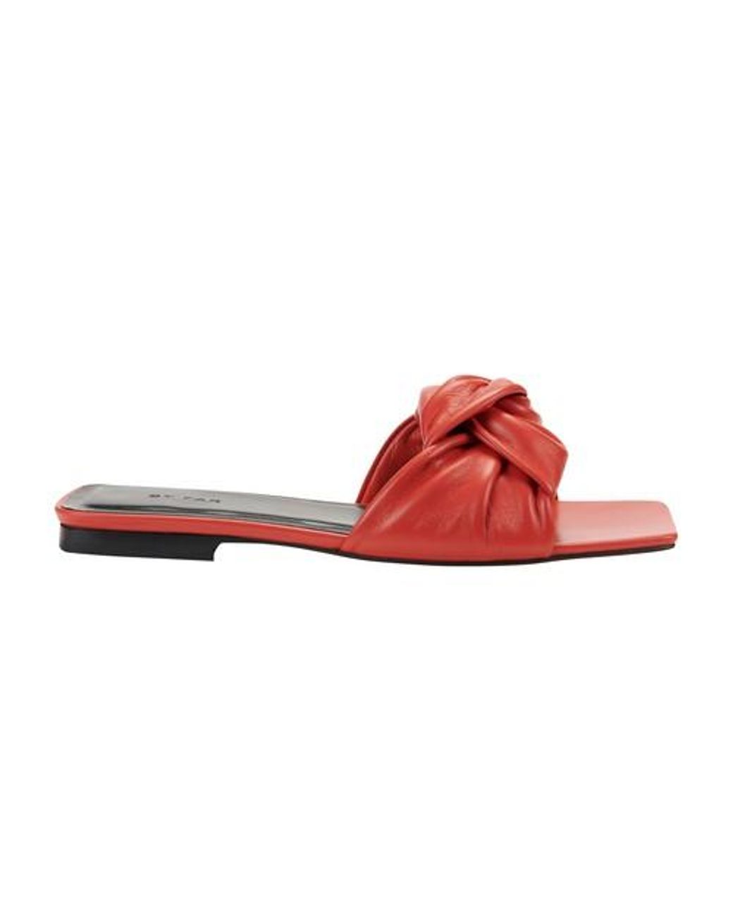 BY FAR Leather Lima Scarlet Sandals in Red | Lyst