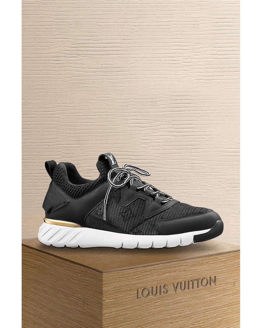 LOUIS VUITTON Technical Nylon Monogram Rubber Aftergame Sneakers