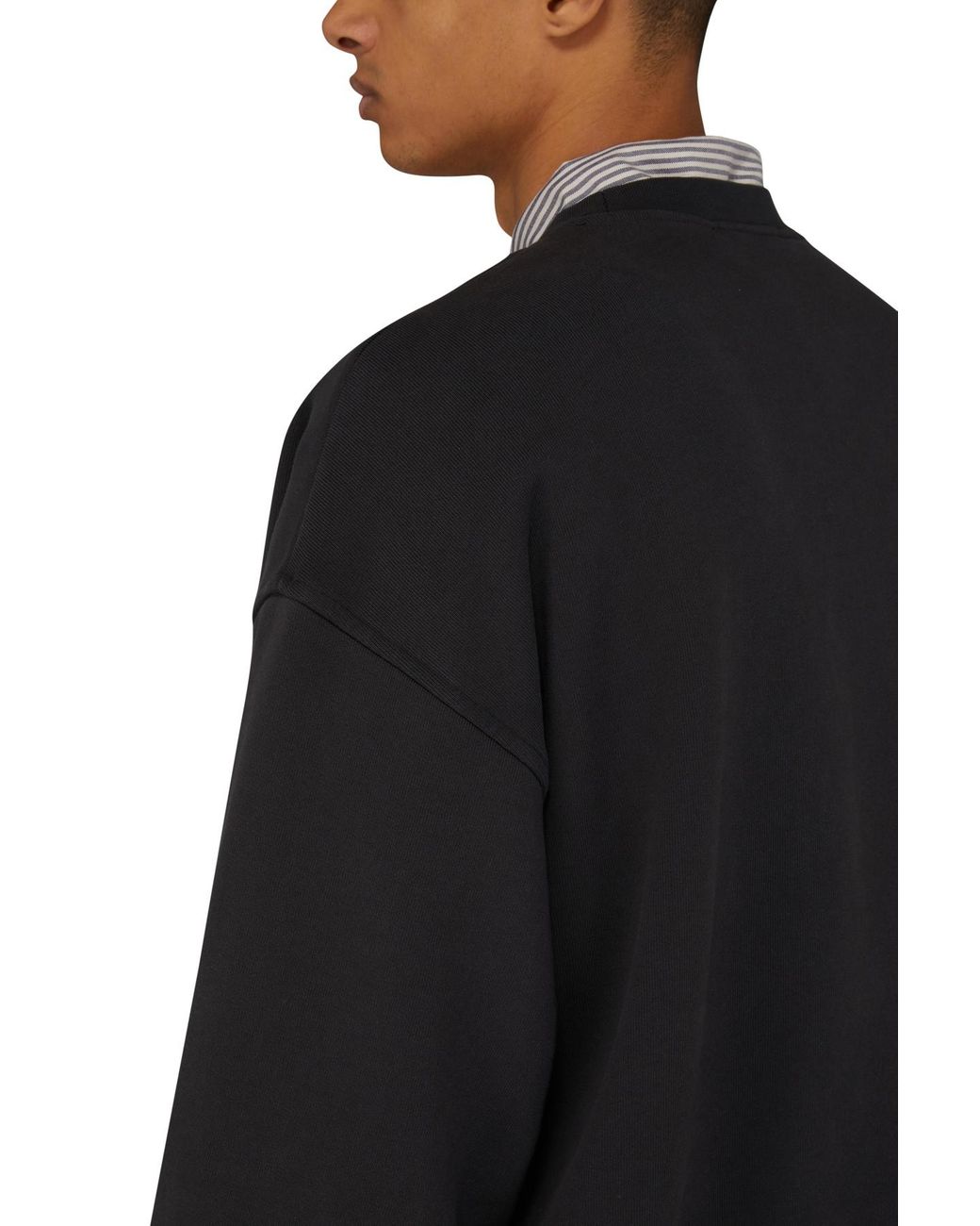 Acne Studios Fyre Bubble Logo Sweatshirt in Black for Men | Lyst