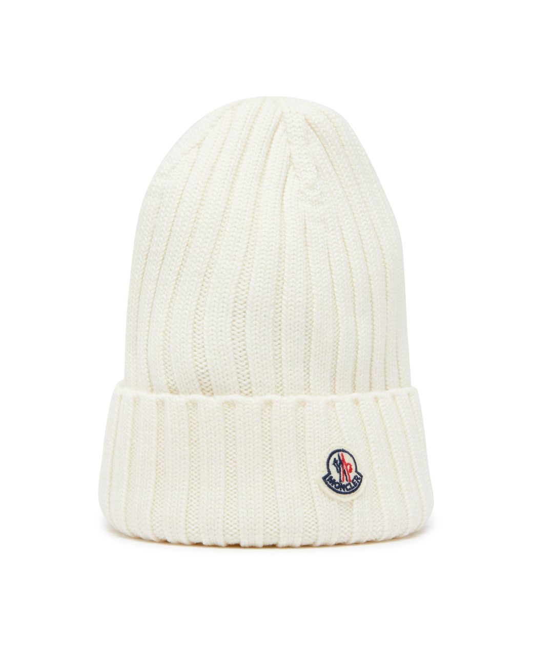 Moncler White Mütze Mit Logo