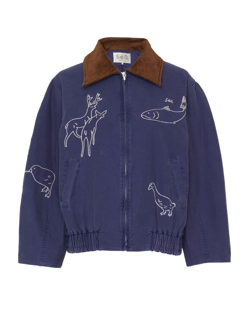 Sea Demi French Workwear Jacket in Blue | Lyst