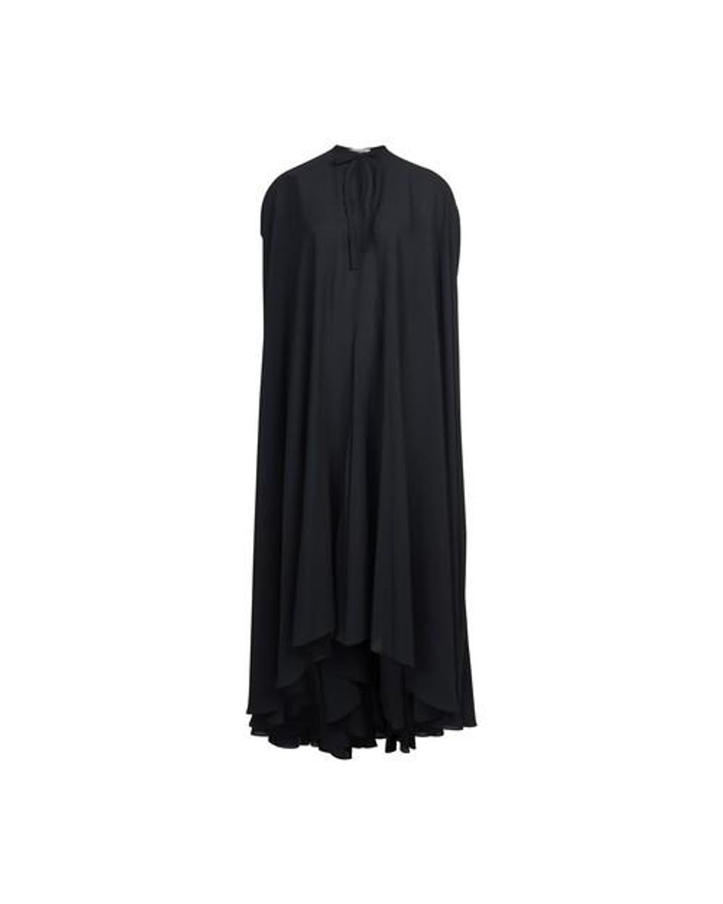 Balenciaga Circle Cape Dress in Black | Lyst Canada