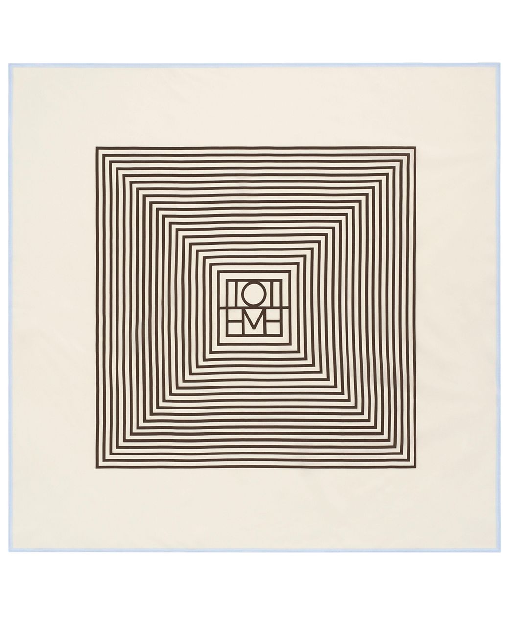 Totême White Silk Scarf With Monogram