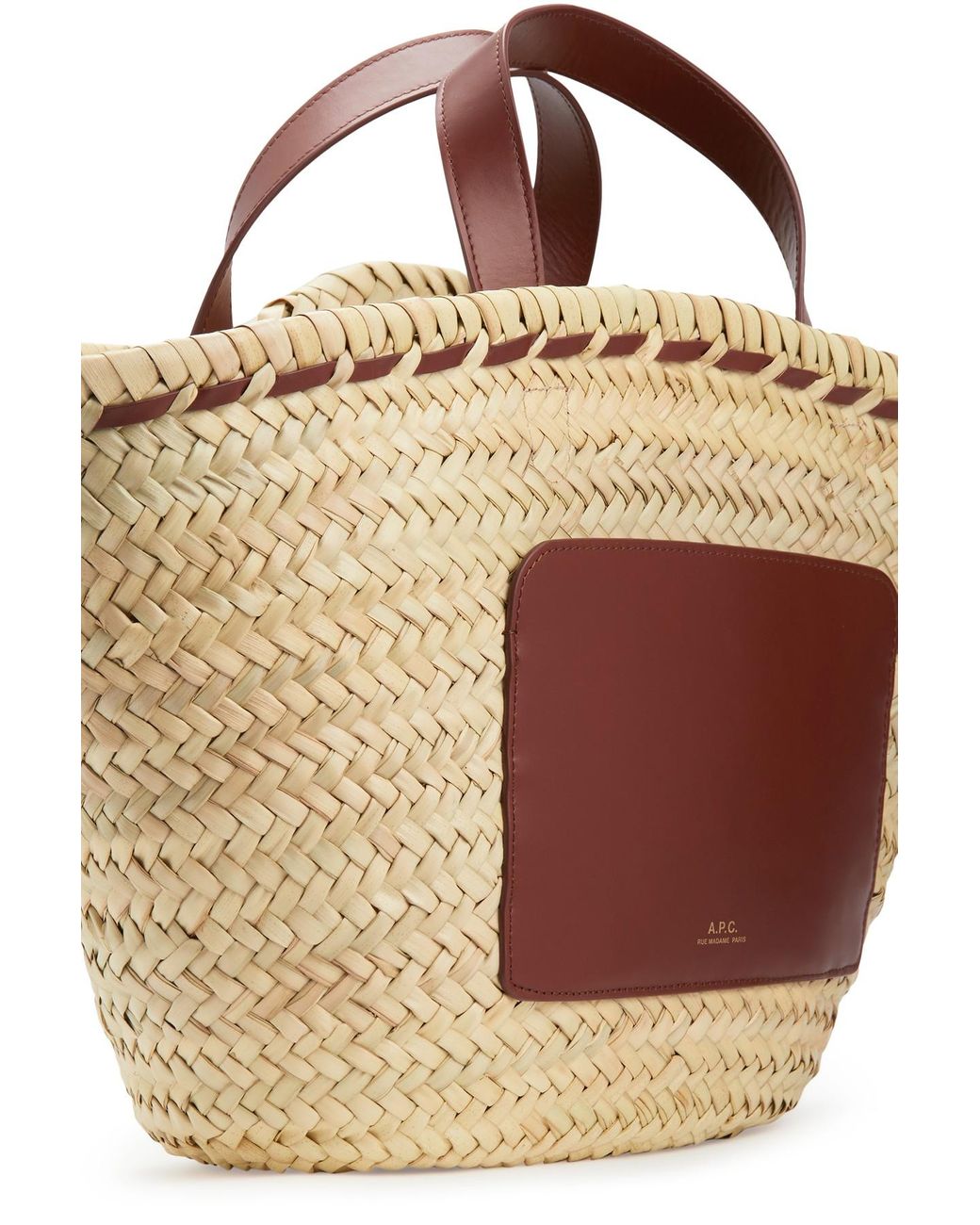 A.P.C. Leather Zoe Small Basket Bag | Lyst