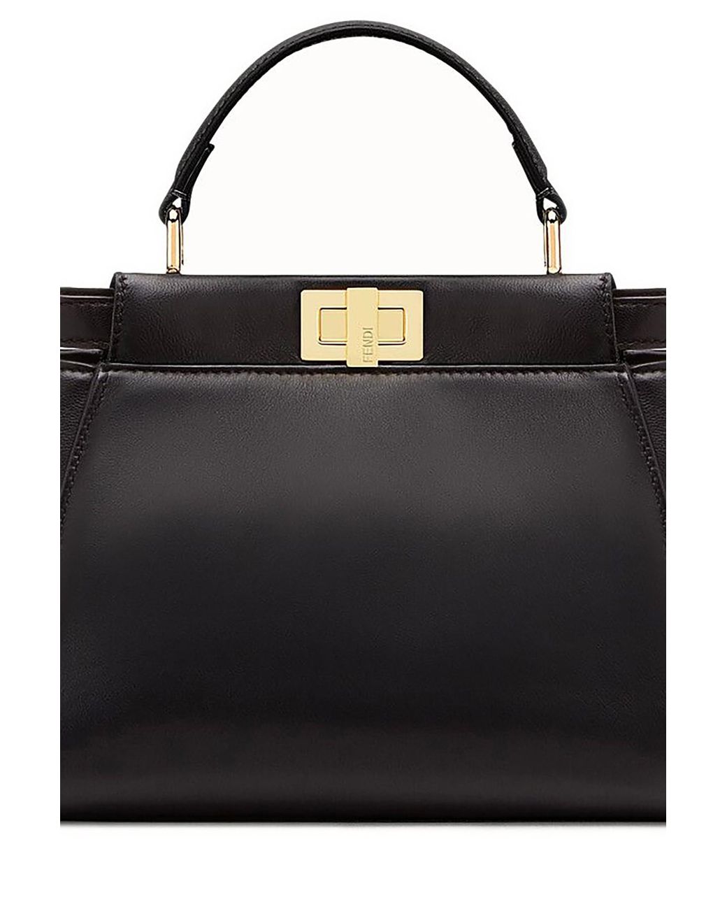 Fendi Peekaboo Iconic Mini in Black | Lyst