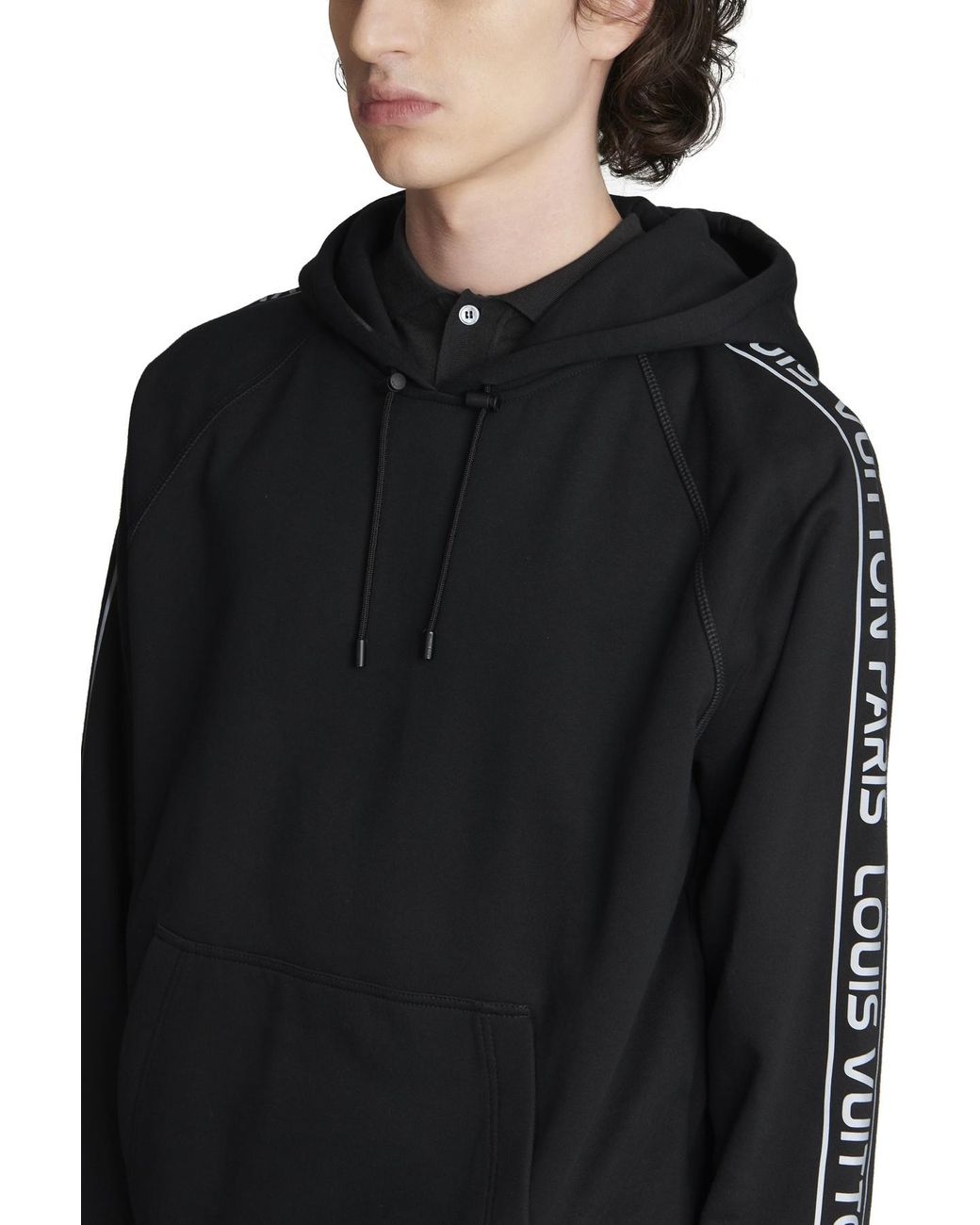 Louis Vuitton Monogram Gradient Hoodie Noir Blanc in Black for Men