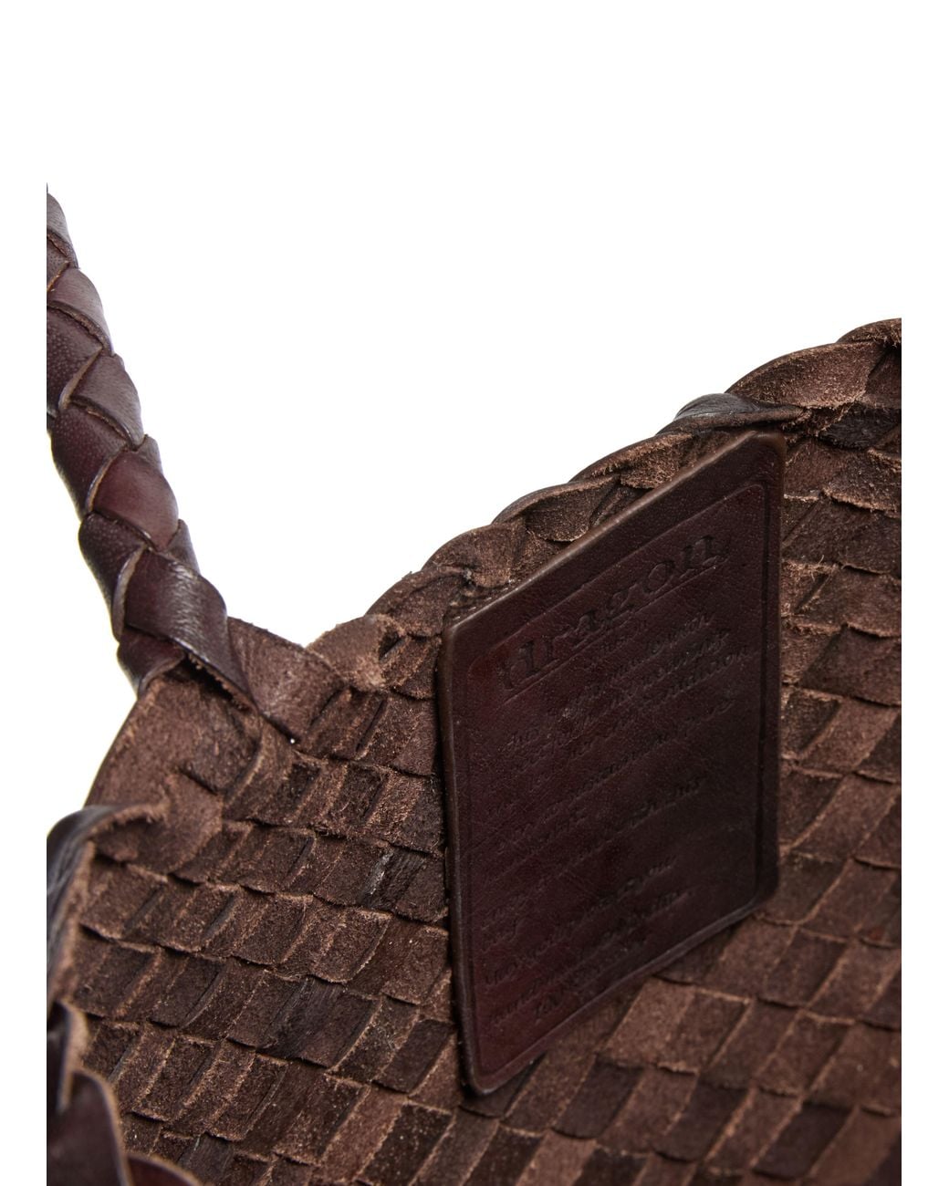 Dragon Diffusion Brown Santa Croce Large Shoulder Bag