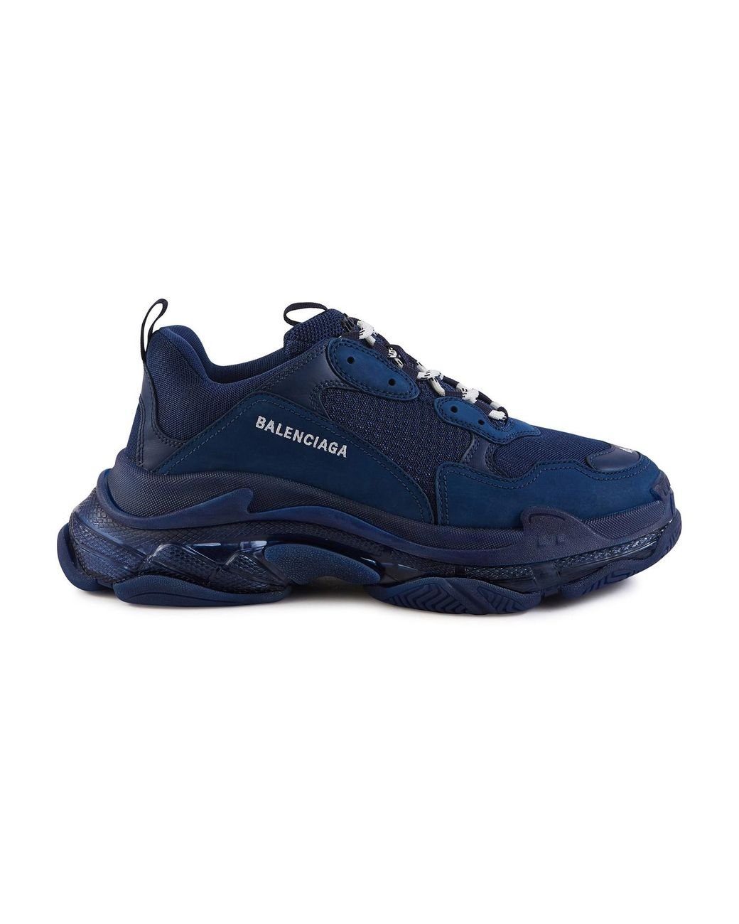 Balenciaga Triple S Clear Sole Trainers in Blue for Men | Lyst