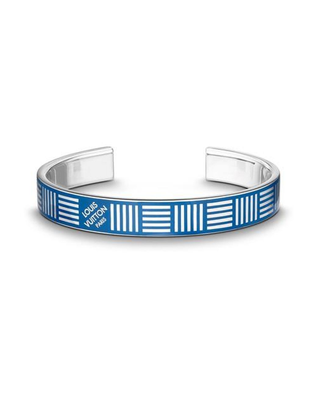 Louis Vuitton Men's White and Blue Damier Coastline Fast Clip Bracelet  M6517E – Luxuria & Co.