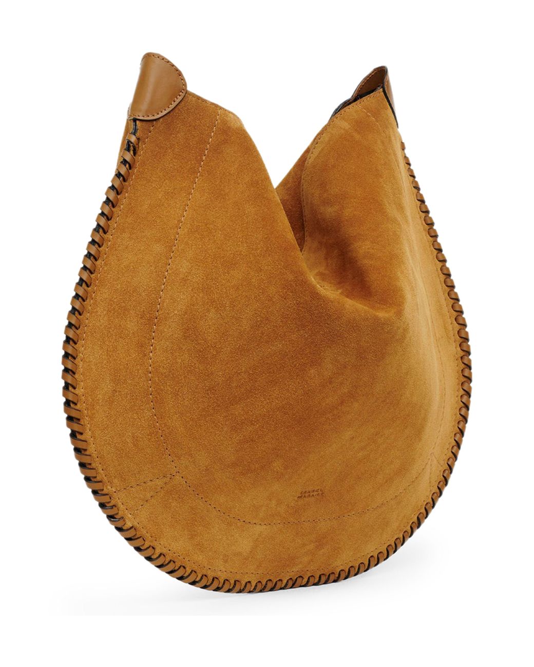 Sac En Cuir Velours À Anse Tressée Oskan Hobo Soft Isabel Marant en coloris Brown