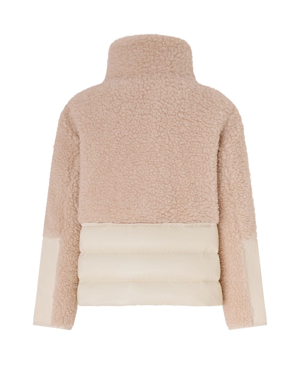 Moncler Natural Jacke Aus Zwei Materialien Glorieux
