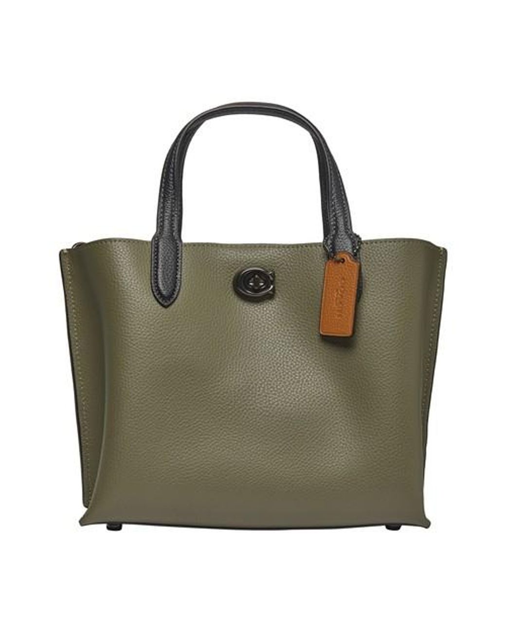 COACH Willow Tote 24 In Colorblock With Signature Canvas Interior in Green Lyst Canada