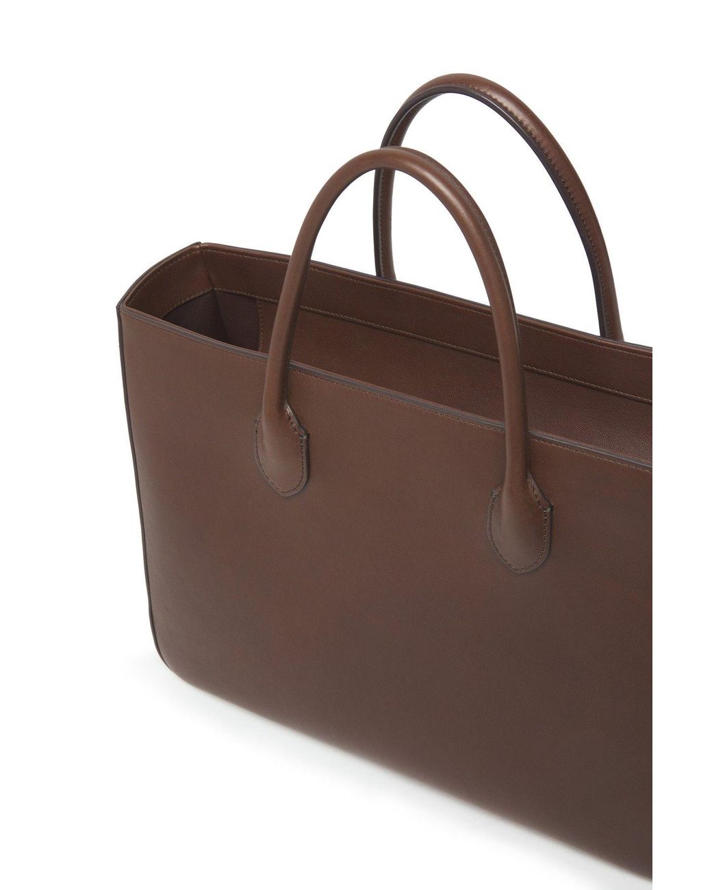 The Row Day Luxe Tote Bag in Brown Lyst