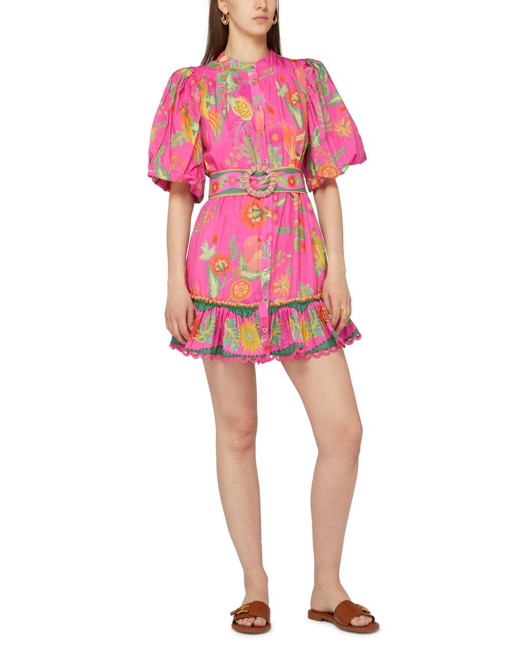 FARM Rio Delicate Fruit Garden Mini Dress, Delicate Fruit Garden in Pink |  Lyst