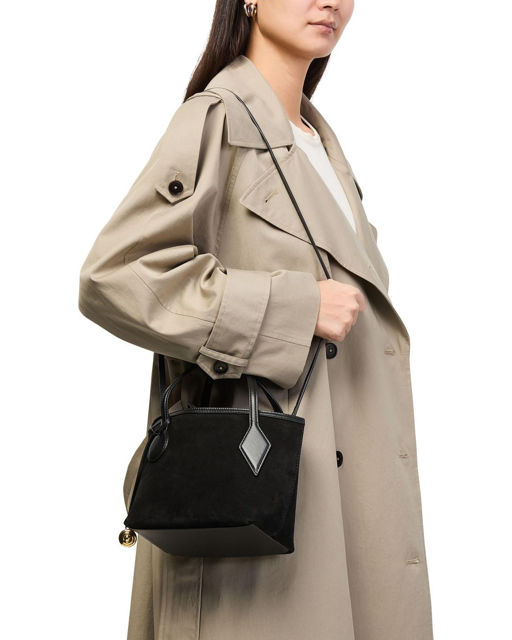 Liffner Black Micro-Cabas-Tasche Sprout