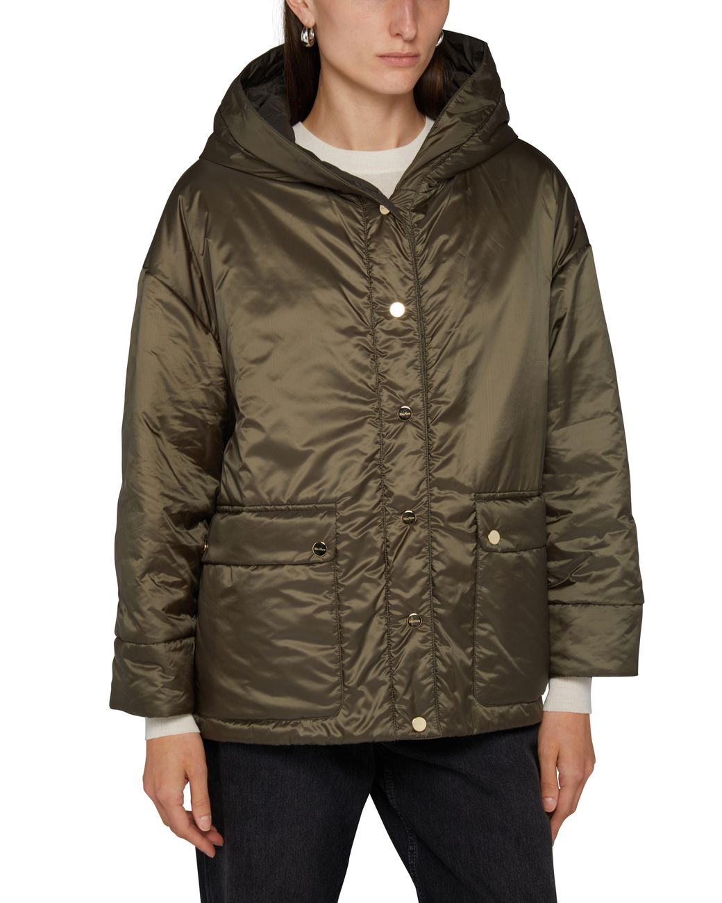【MAX MARA】GREENMO [グリーンMO] リバーシブル ジャケット Max Mara Greenmo Jacket With Hood | Lyst