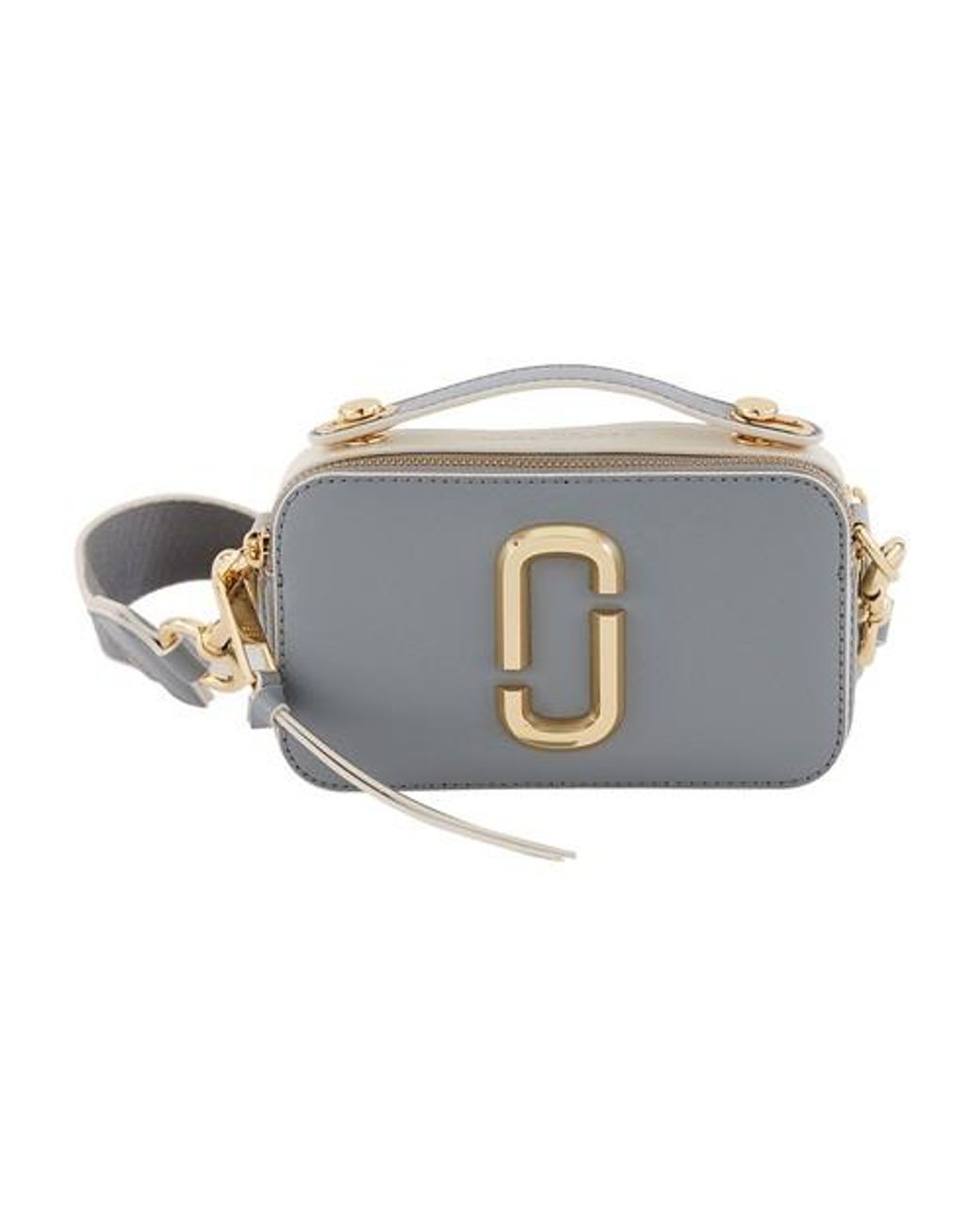Snapshot leather crossbody bag Marc Jacobs Grey in Leather - 34051714