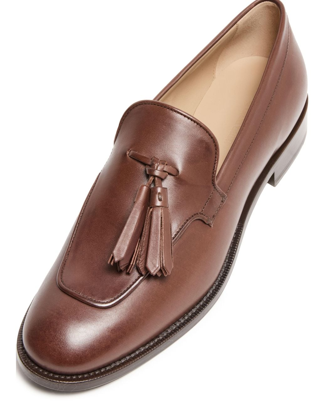 Max Mara Brown Leather Loafers