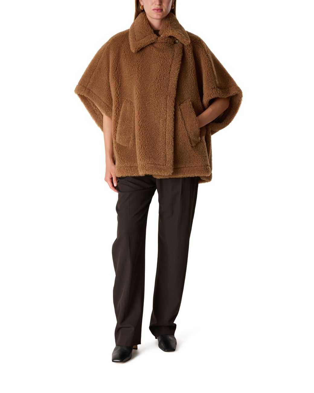 Max Mara Brown Tebe Teddy Cape