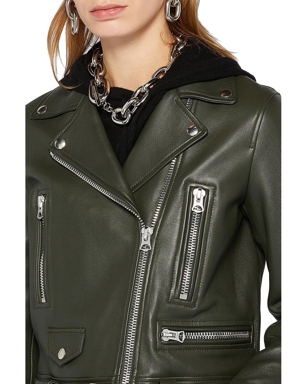 Acne Studios Velocite Leather Shearling Jacket in Black Womens Jackets Acne Studios Jackets Save 69% 