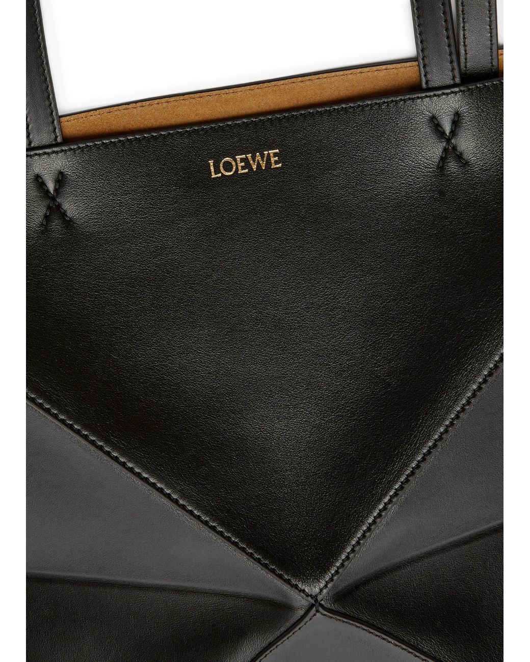 Loewe Black Puzzle Tote Bag