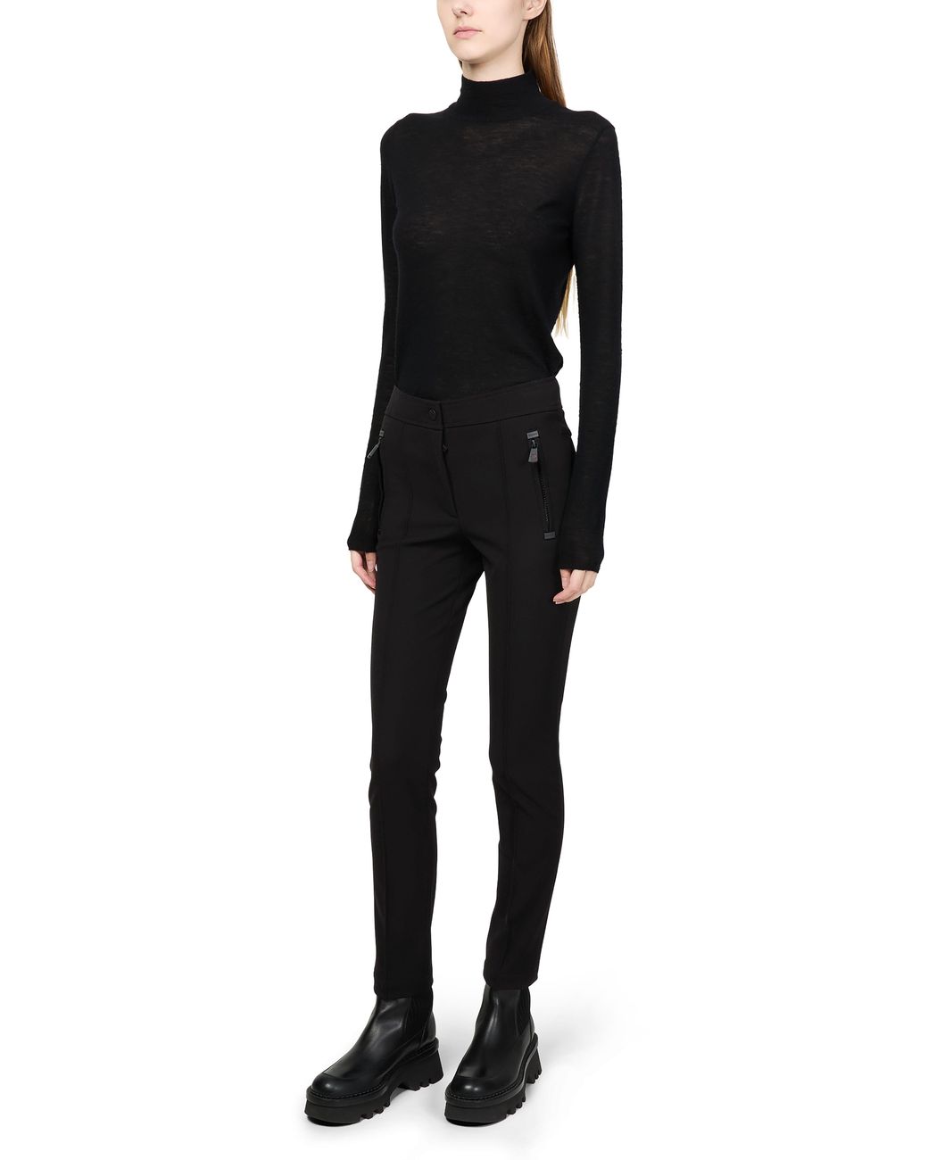 Moncler Black Straight Pants
