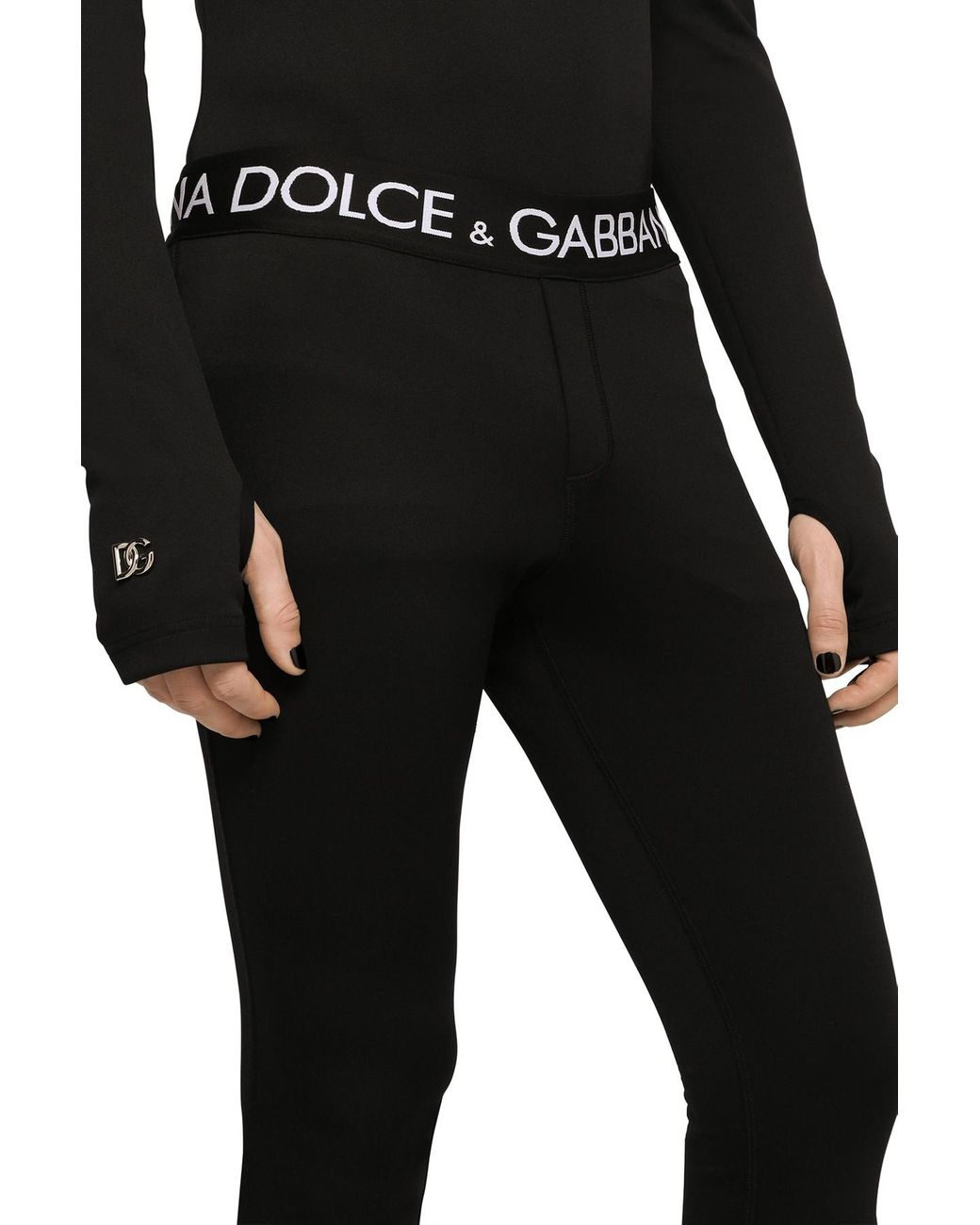 Dolce & Gabbana logo-debossed Cotton Leggings - Farfetch
