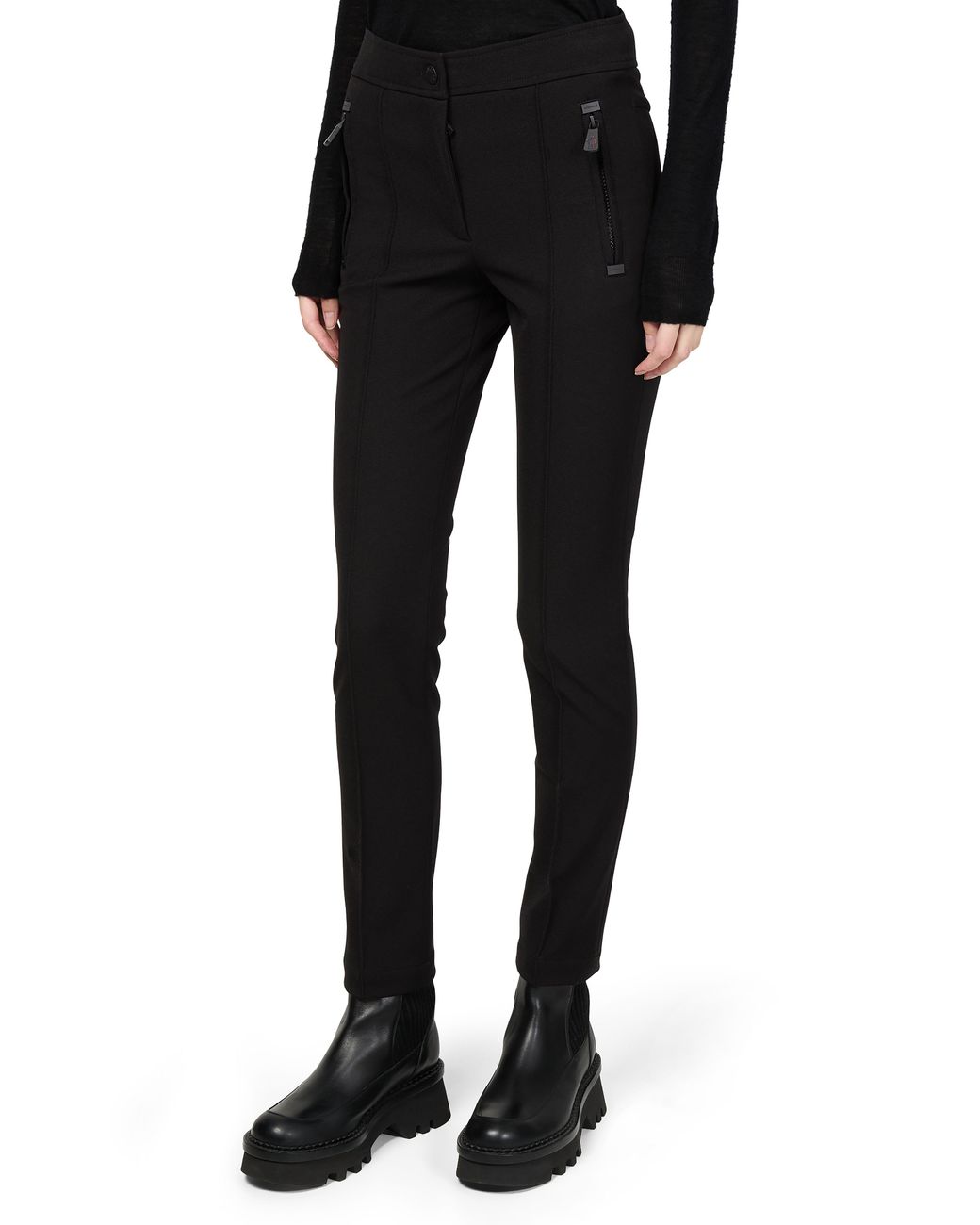 Moncler Black Straight Pants