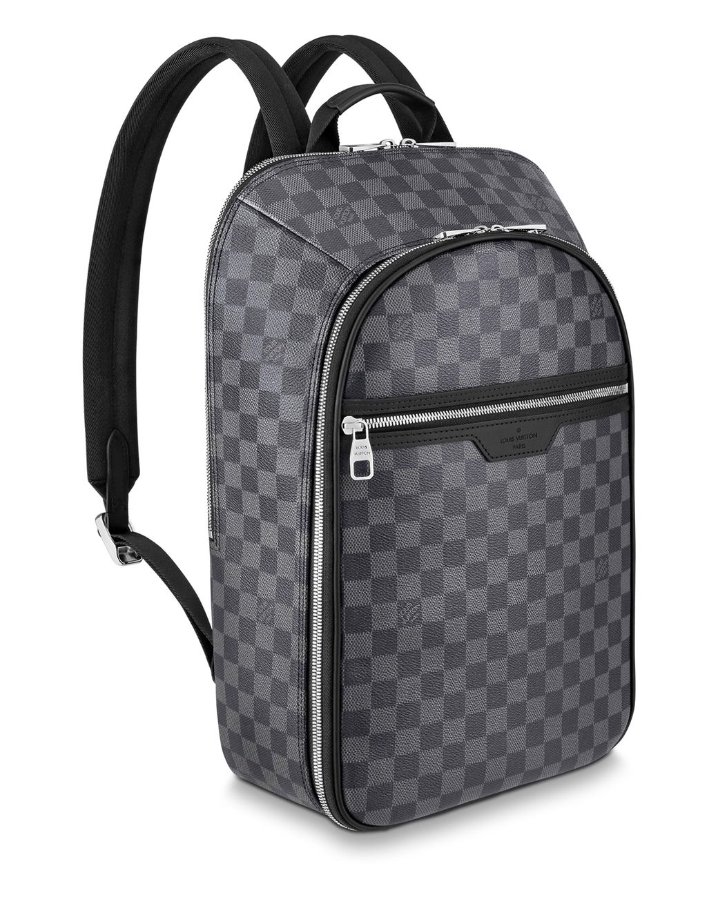 Louis vuitton backpack black and grey sale
