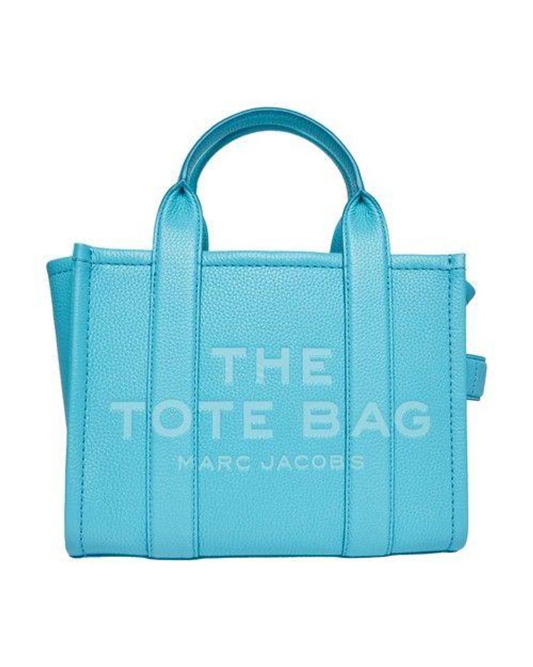 Marc Jacobs The Leather Mini Tote Bag in Blue | Lyst