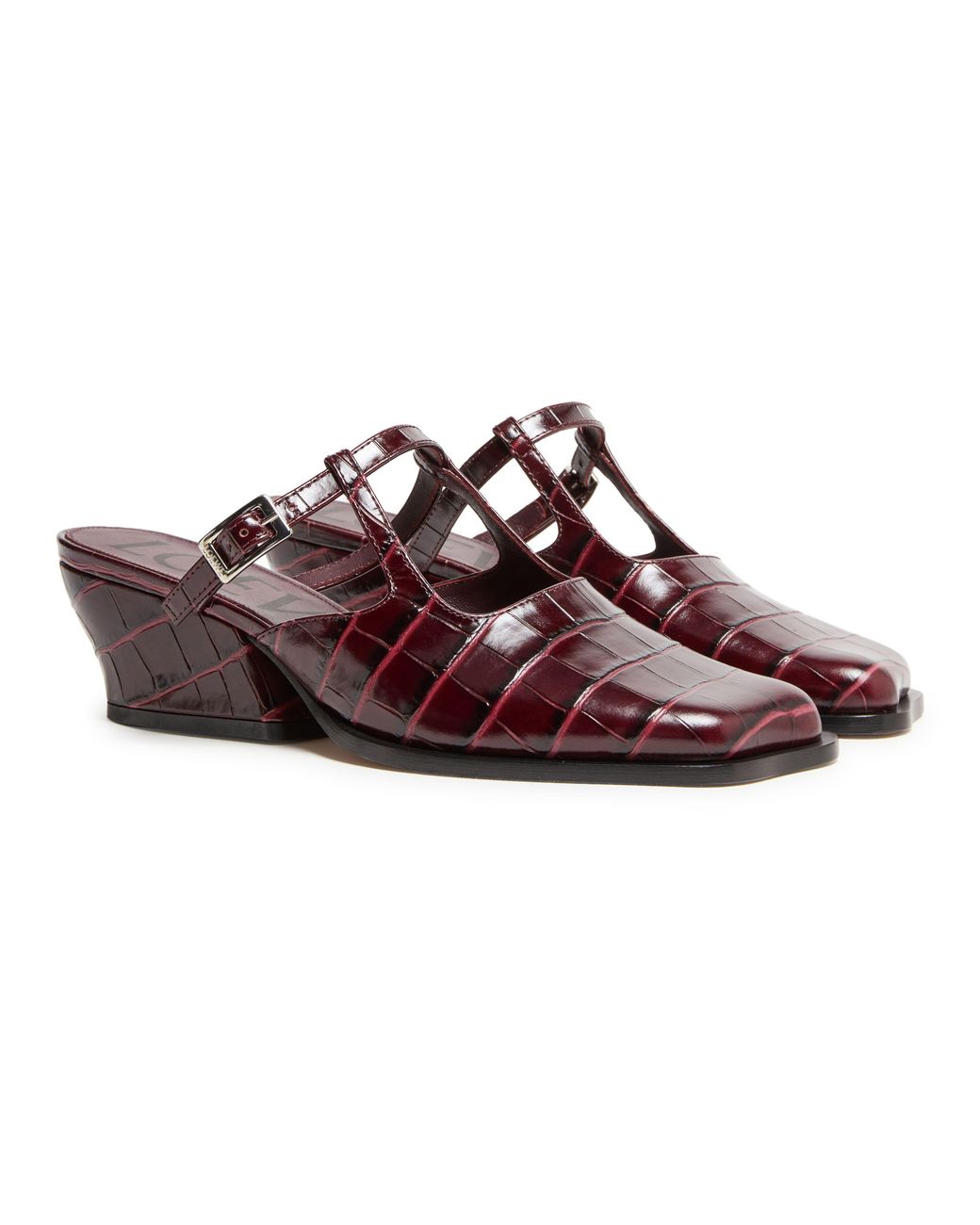 Loewe Brown Mules Onda 45