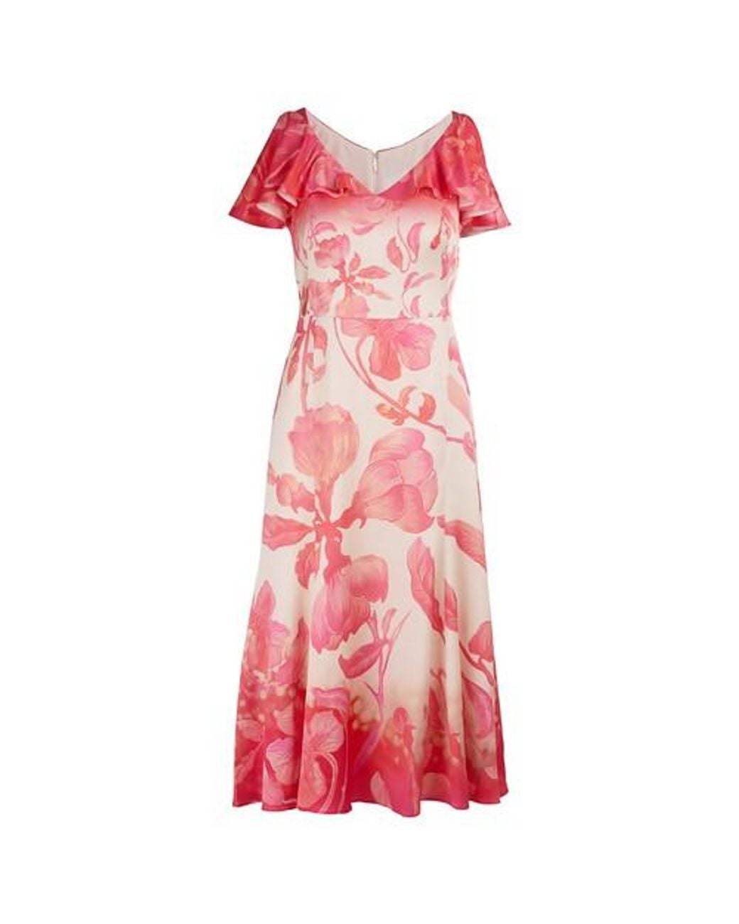 pink silk maxi dress